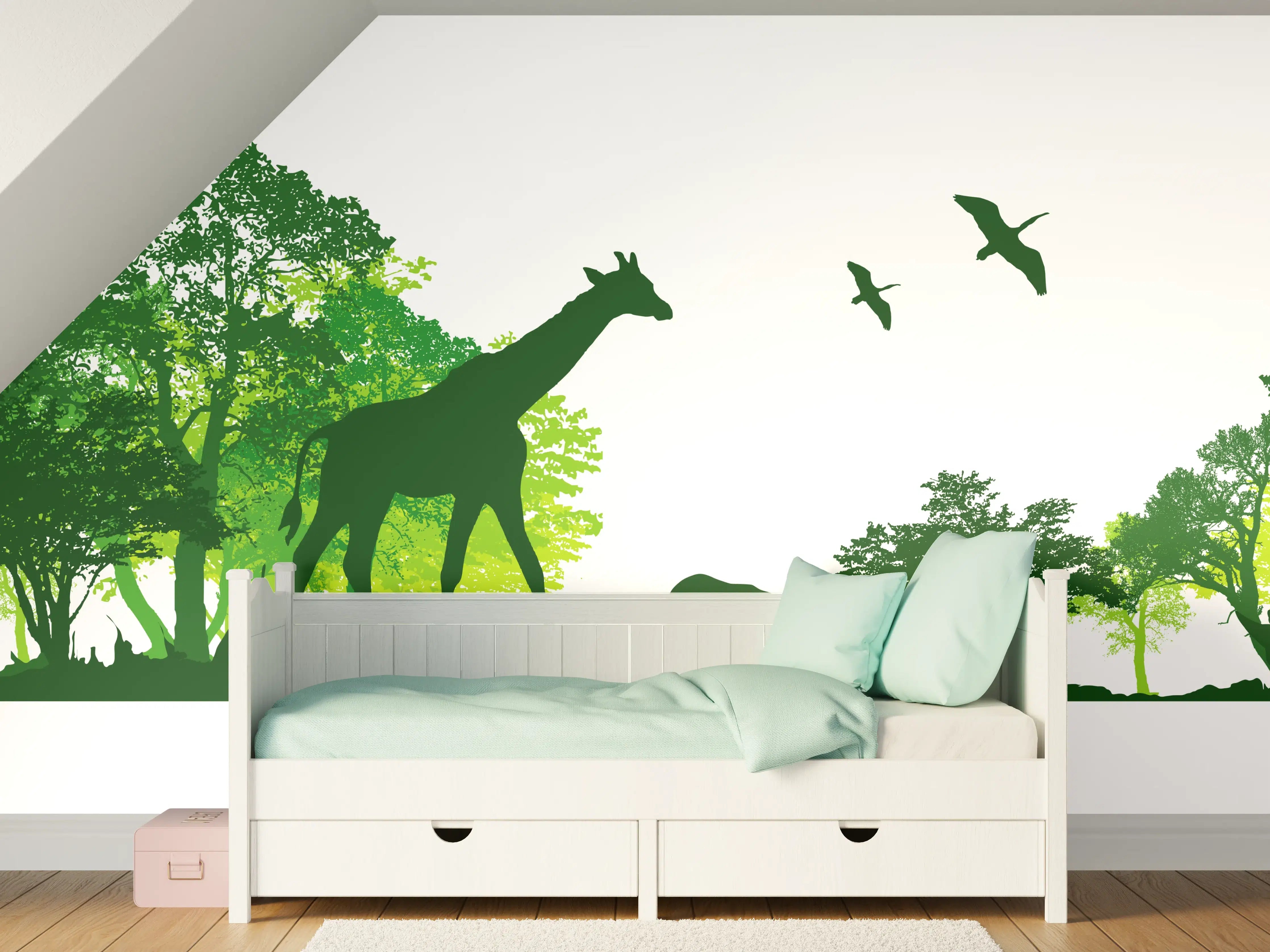 Kinderzimmer Wandgestaltung - Wilde Tiere