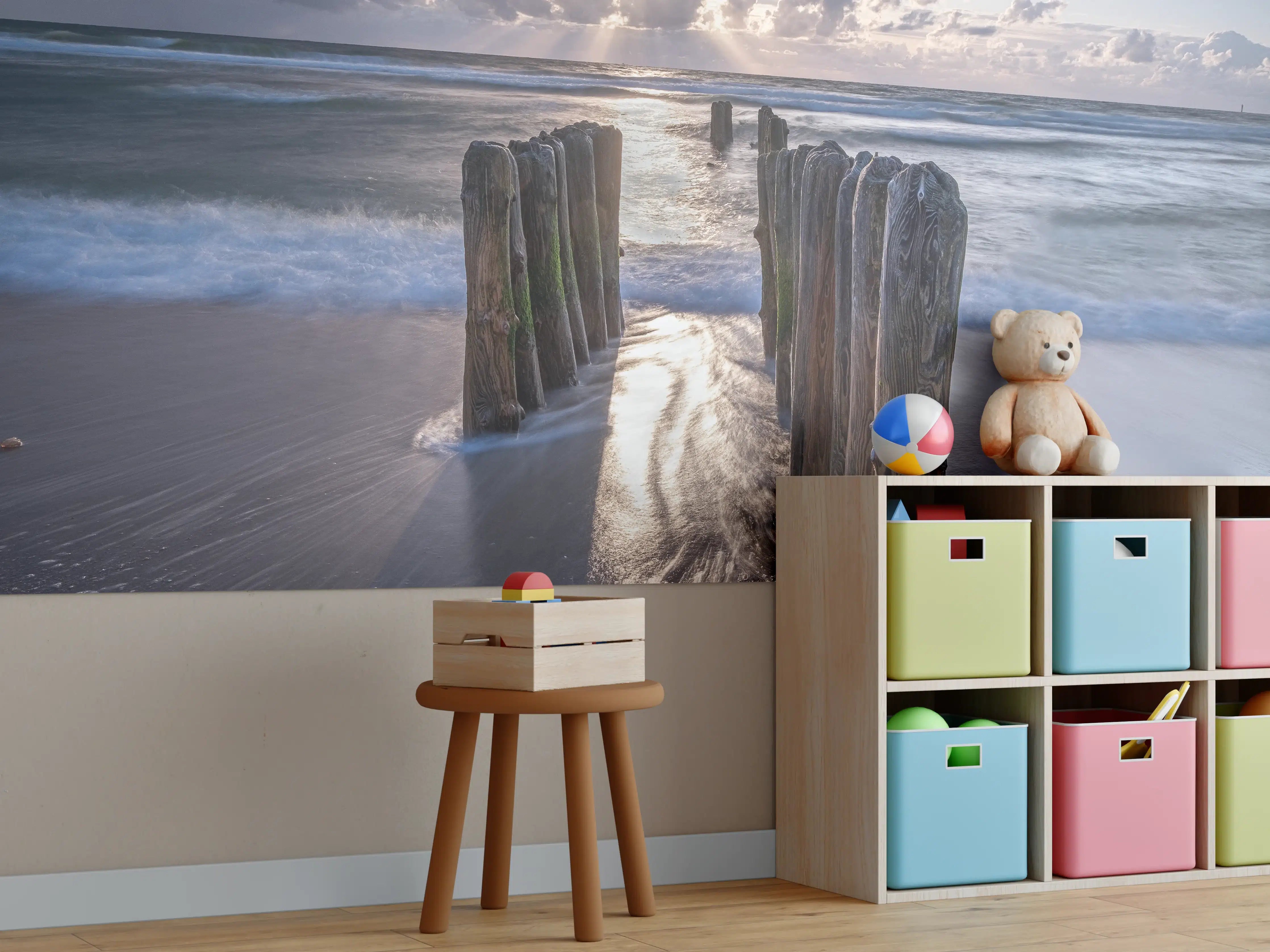 Kinderzimmer Wandgestaltung - Wunderschöne Buhnen auf Sylt