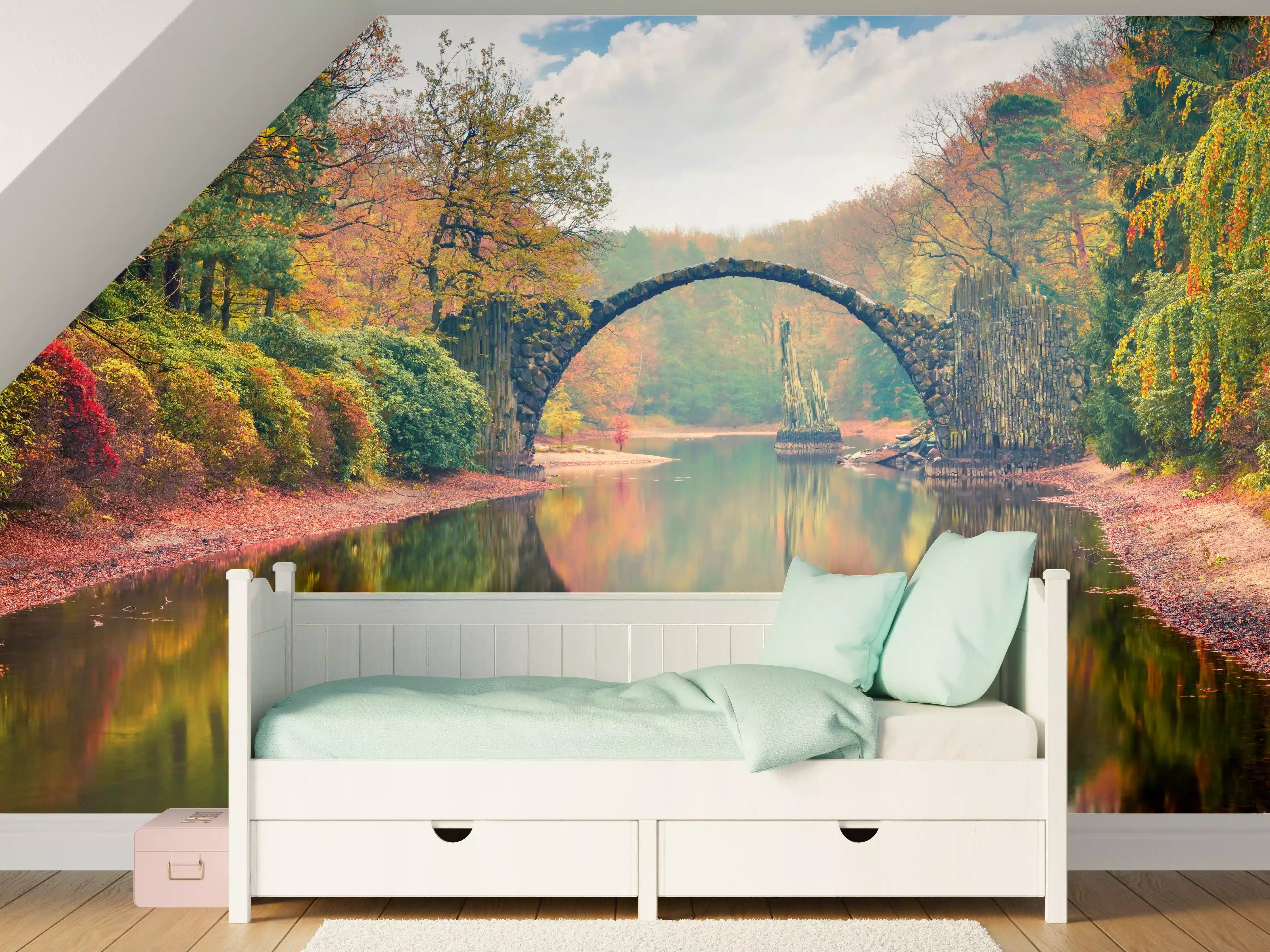 Kinderzimmer Wandgestaltung - Wunderschöner Blick auf Azaleen