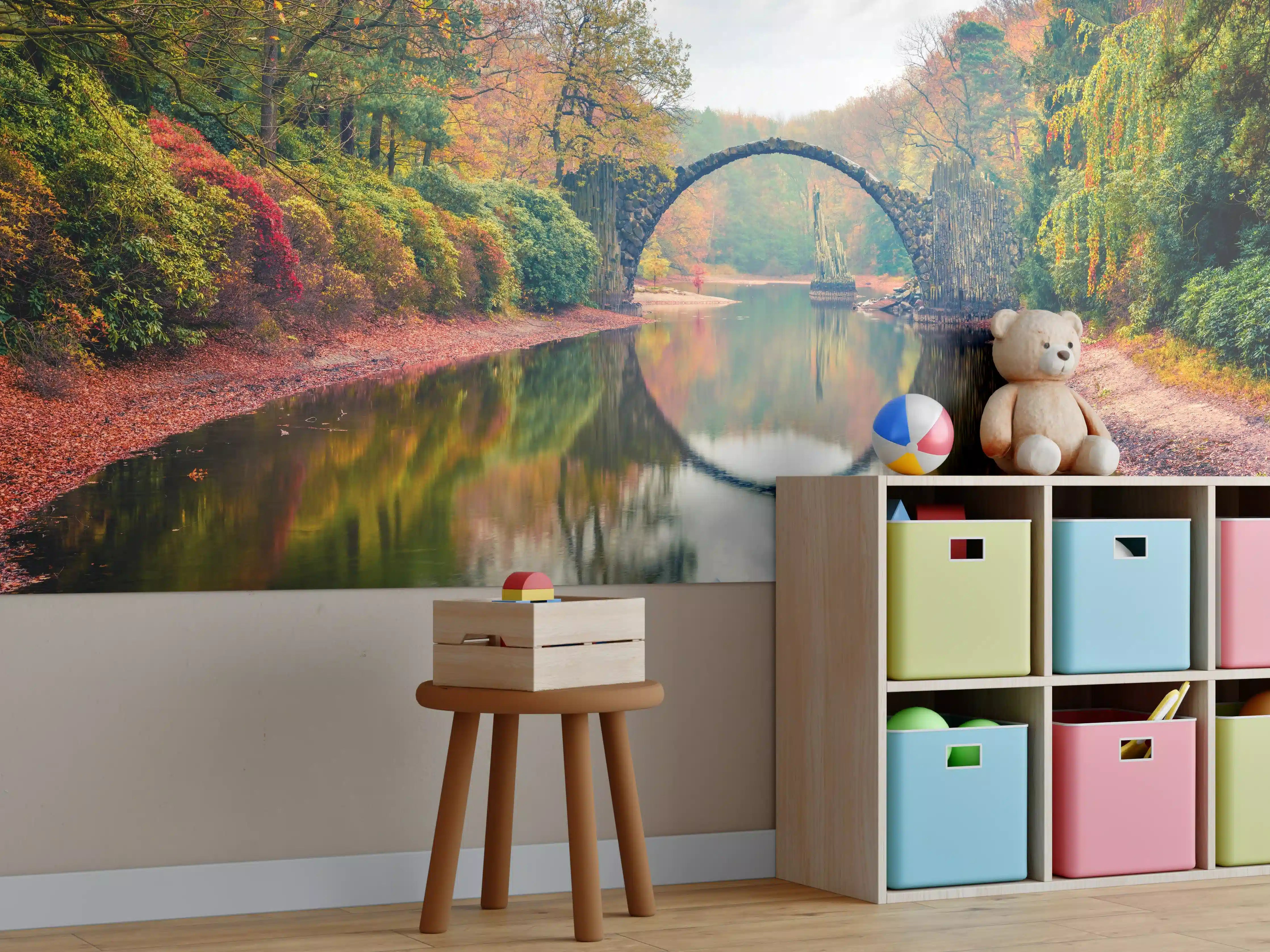 Kinderzimmer Wandgestaltung - Wunderschöner Blick auf Azaleen
