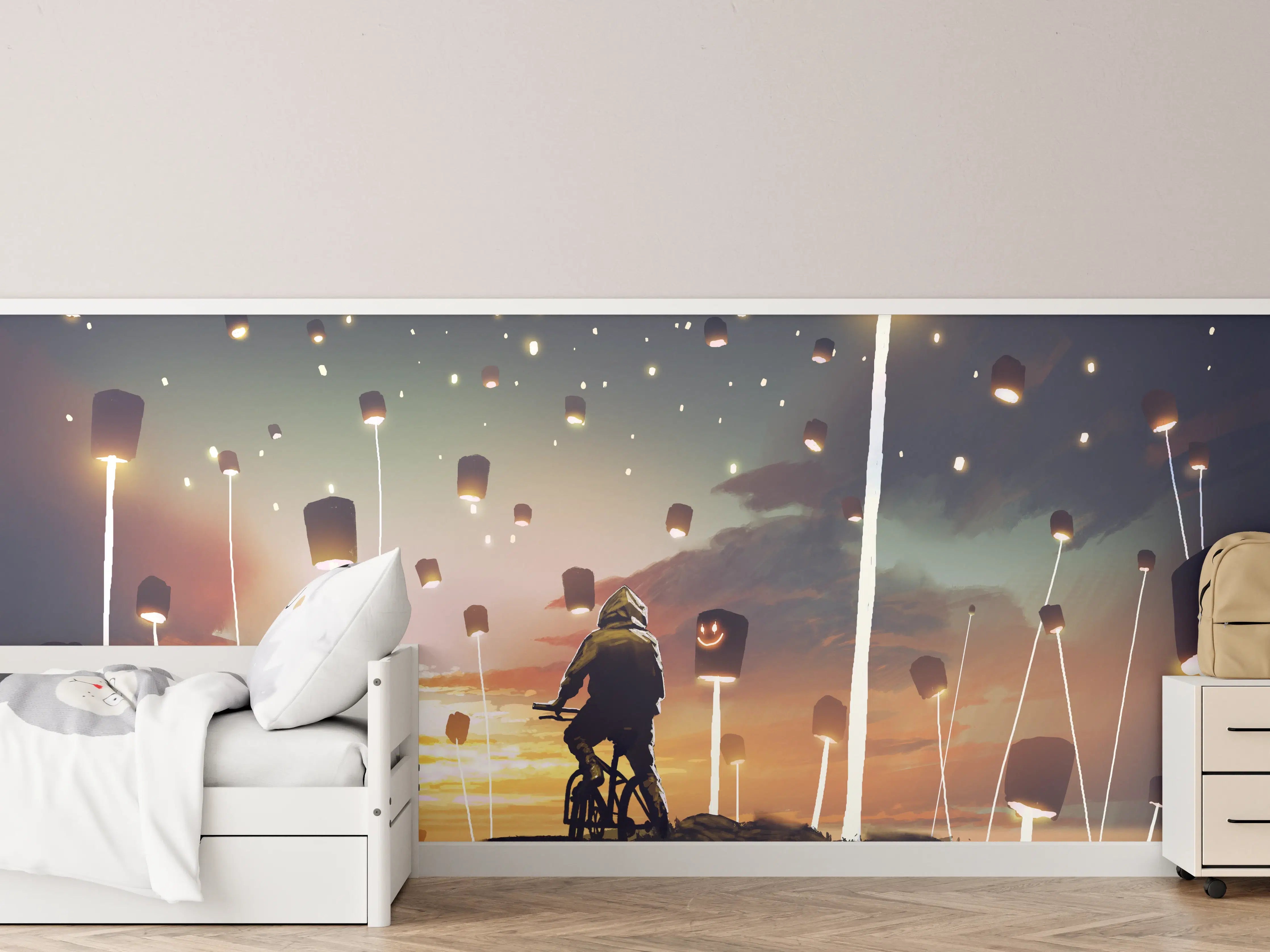 Kinderzimmer Wandgestaltung - Zauberhafte Laterne Lichterfest