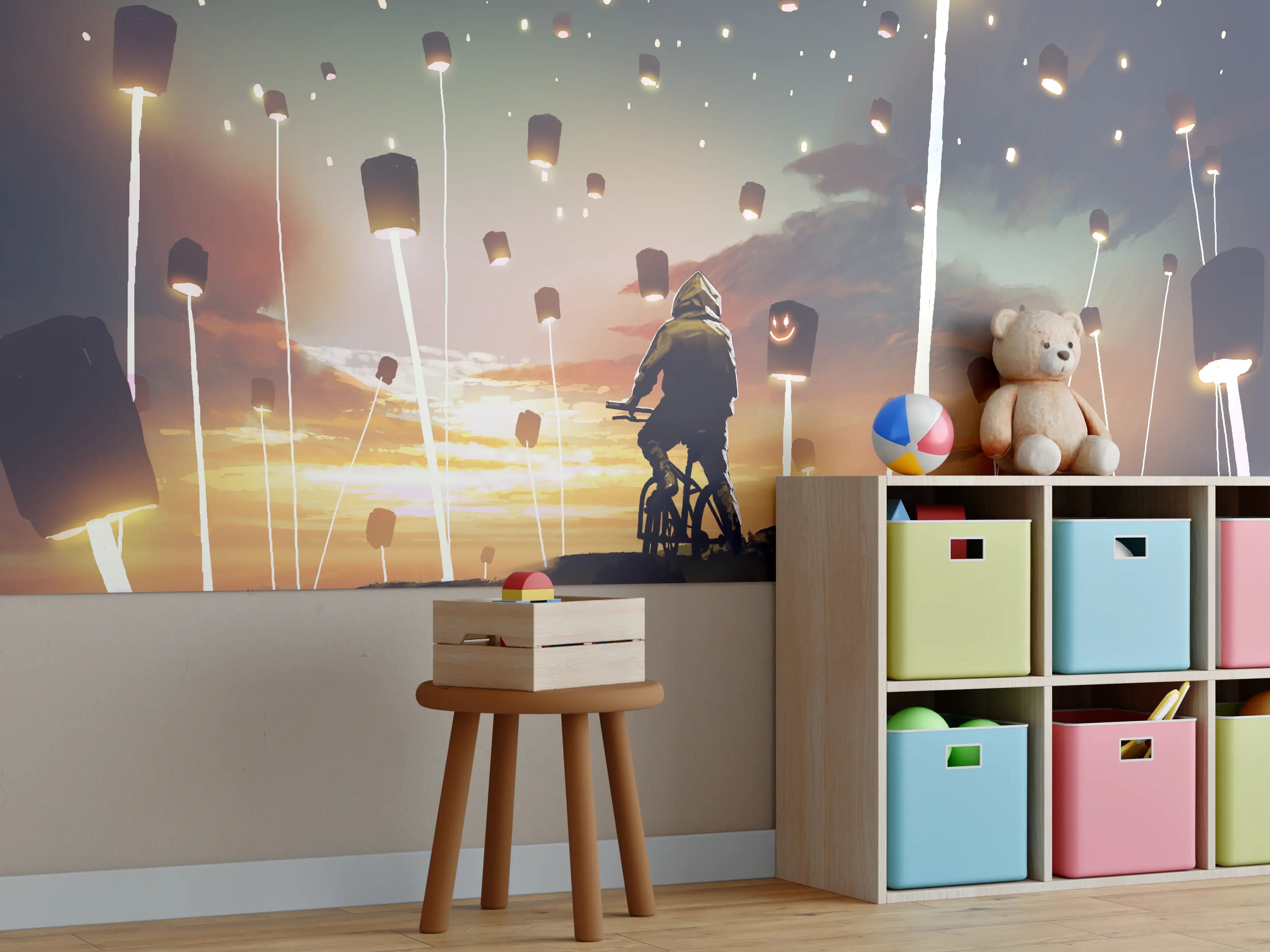 Kinderzimmer Wandgestaltung - Zauberhafte Laterne Lichterfest