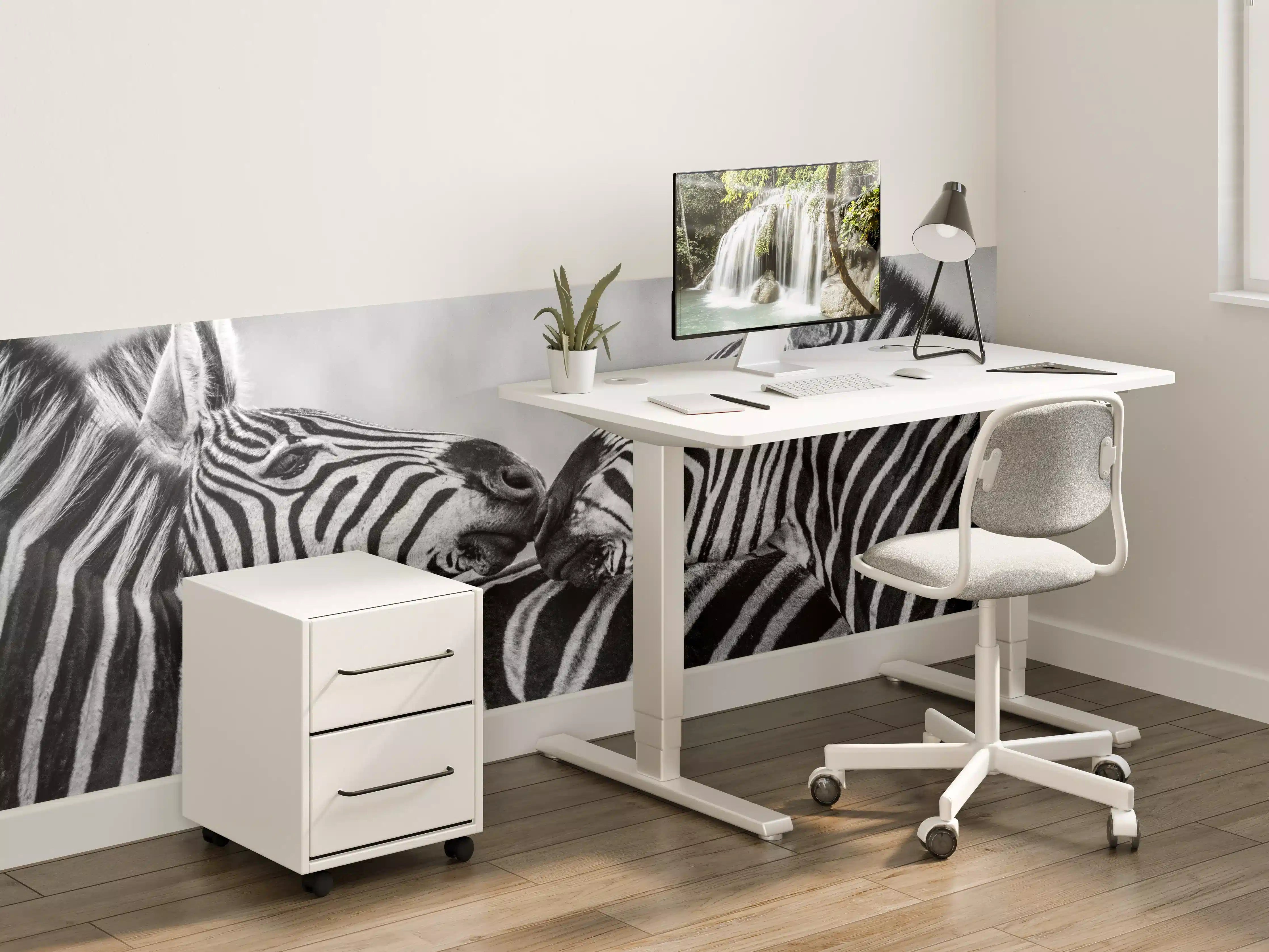 Kinderzimmer Wandgestaltung - Zebras - Schwarz-weiß