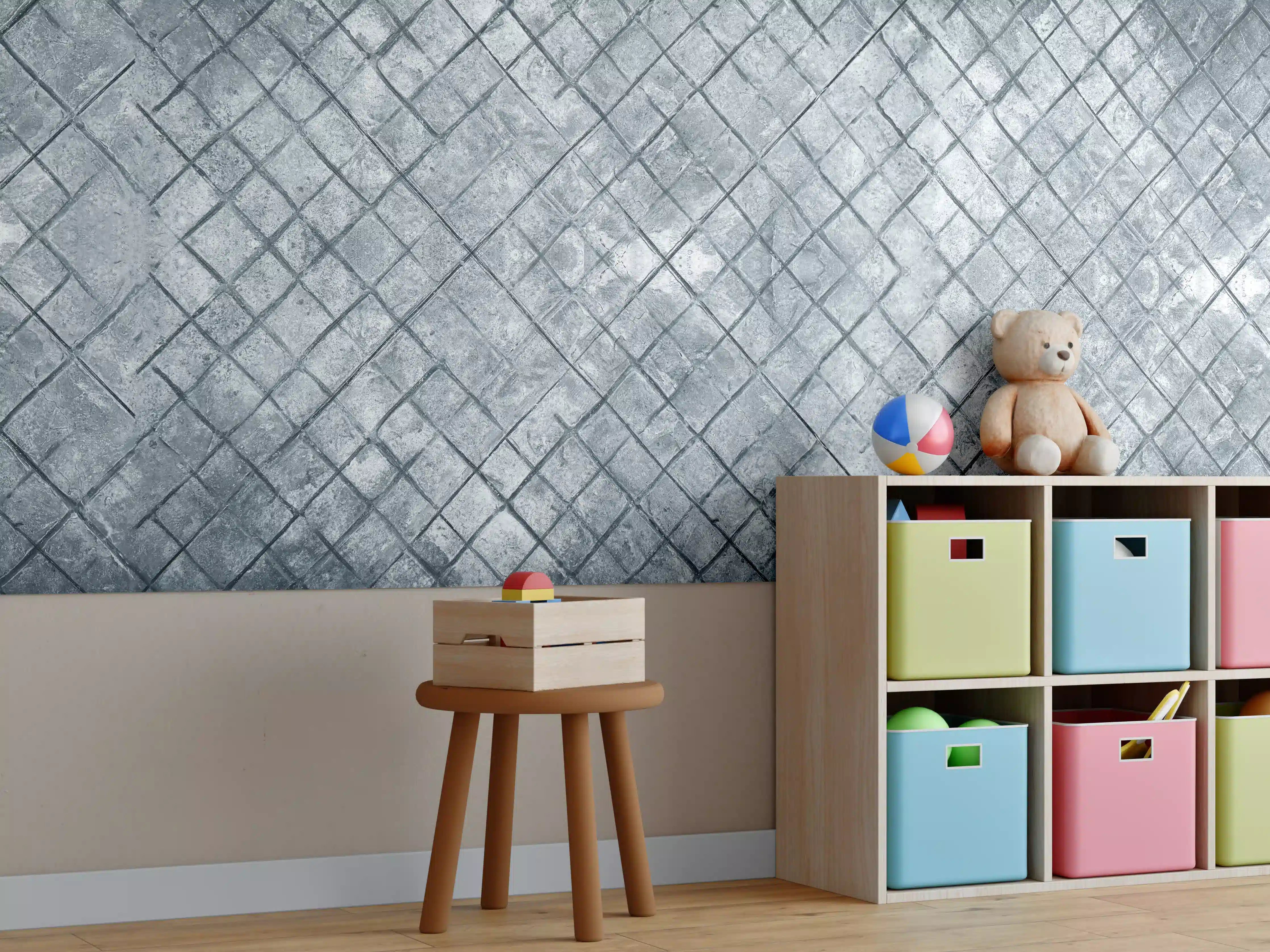 Kinderzimmer Wandgestaltung - Zement oberflächen Textur von Beton
