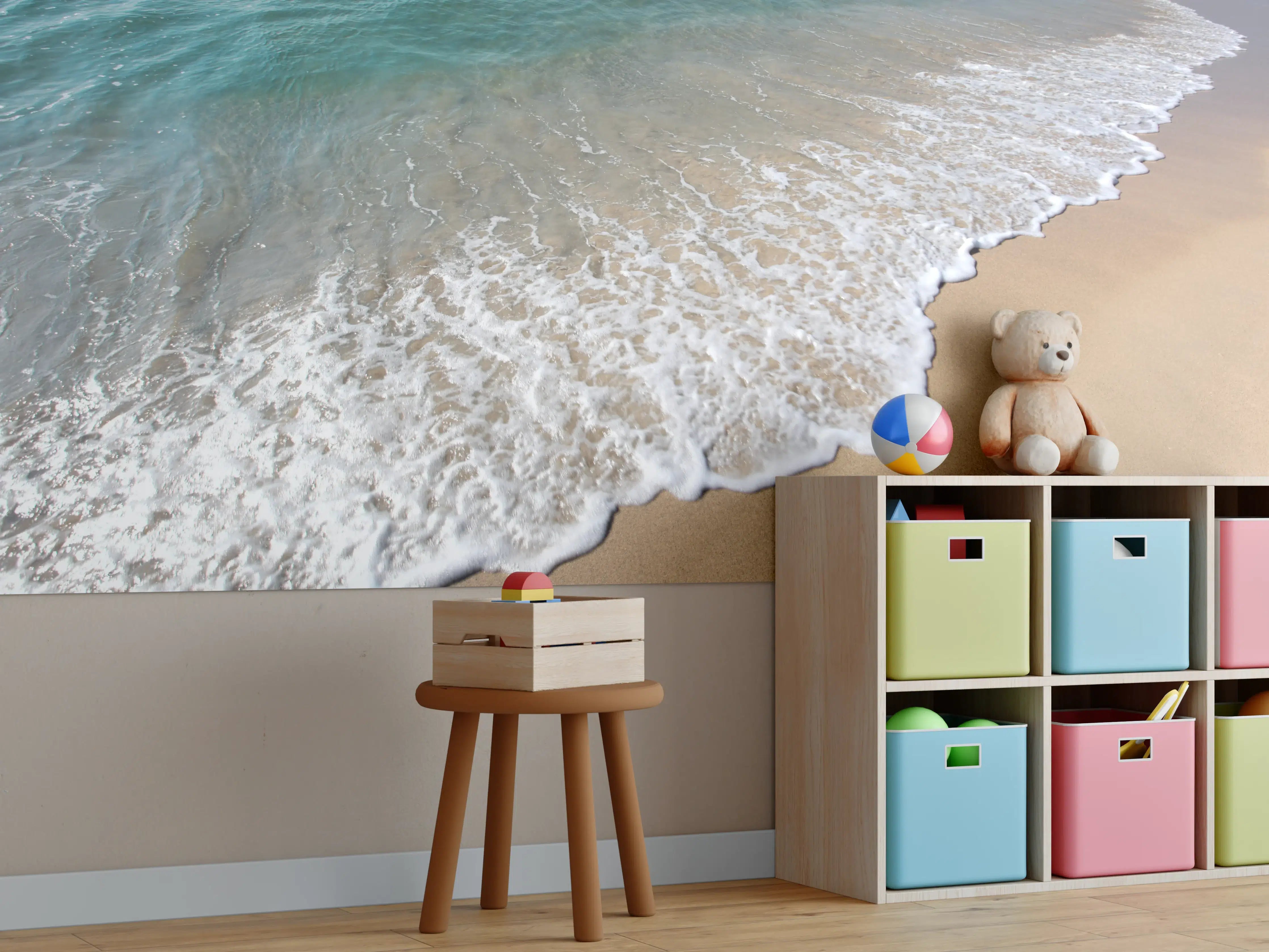 Kinderzimmer Wandgestaltung - friedlicher Strand in Grieschenland