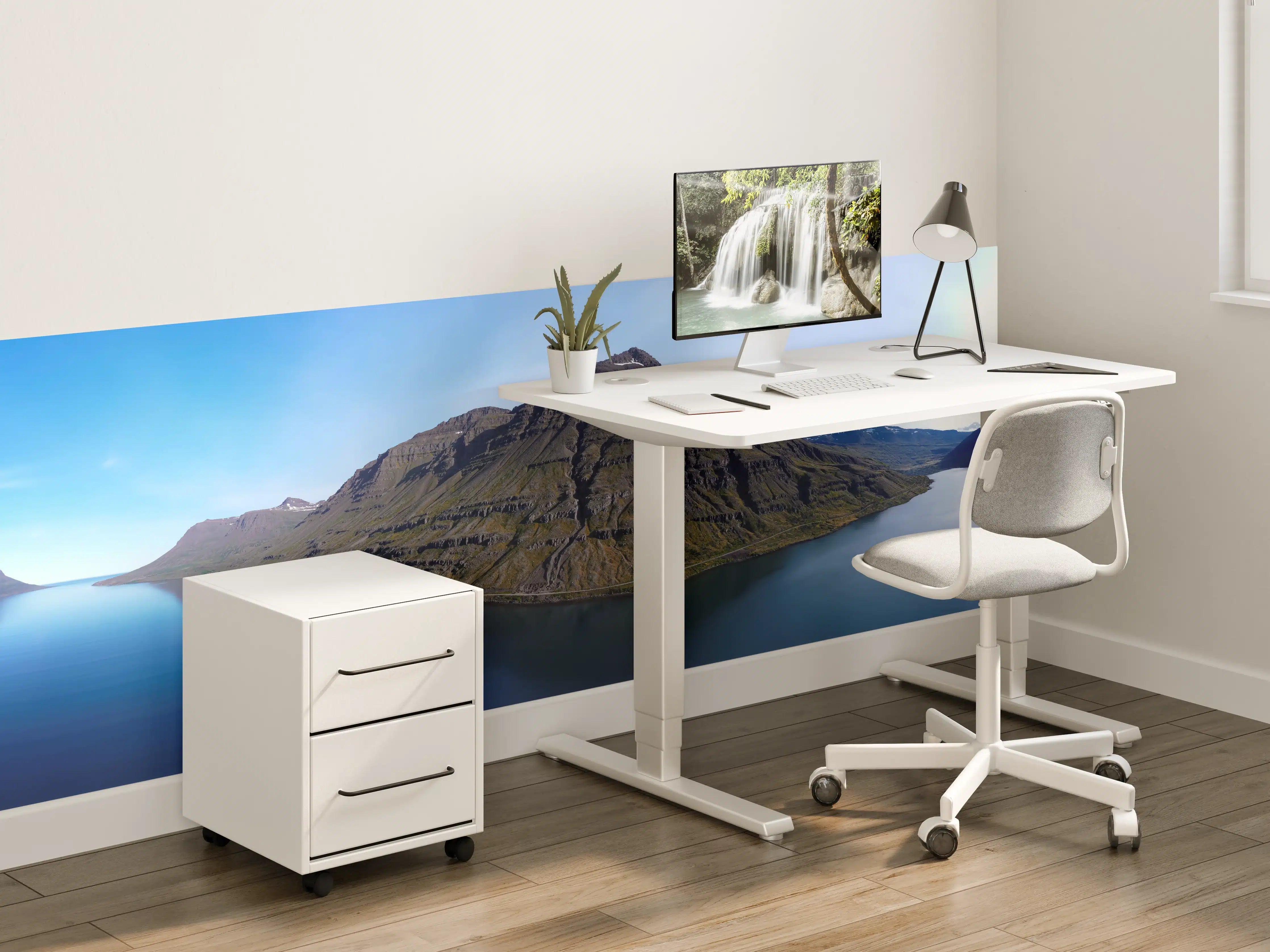 Kinderzimmer Wandgestaltung - luftbildpanorama in den isländischen ostfjorden