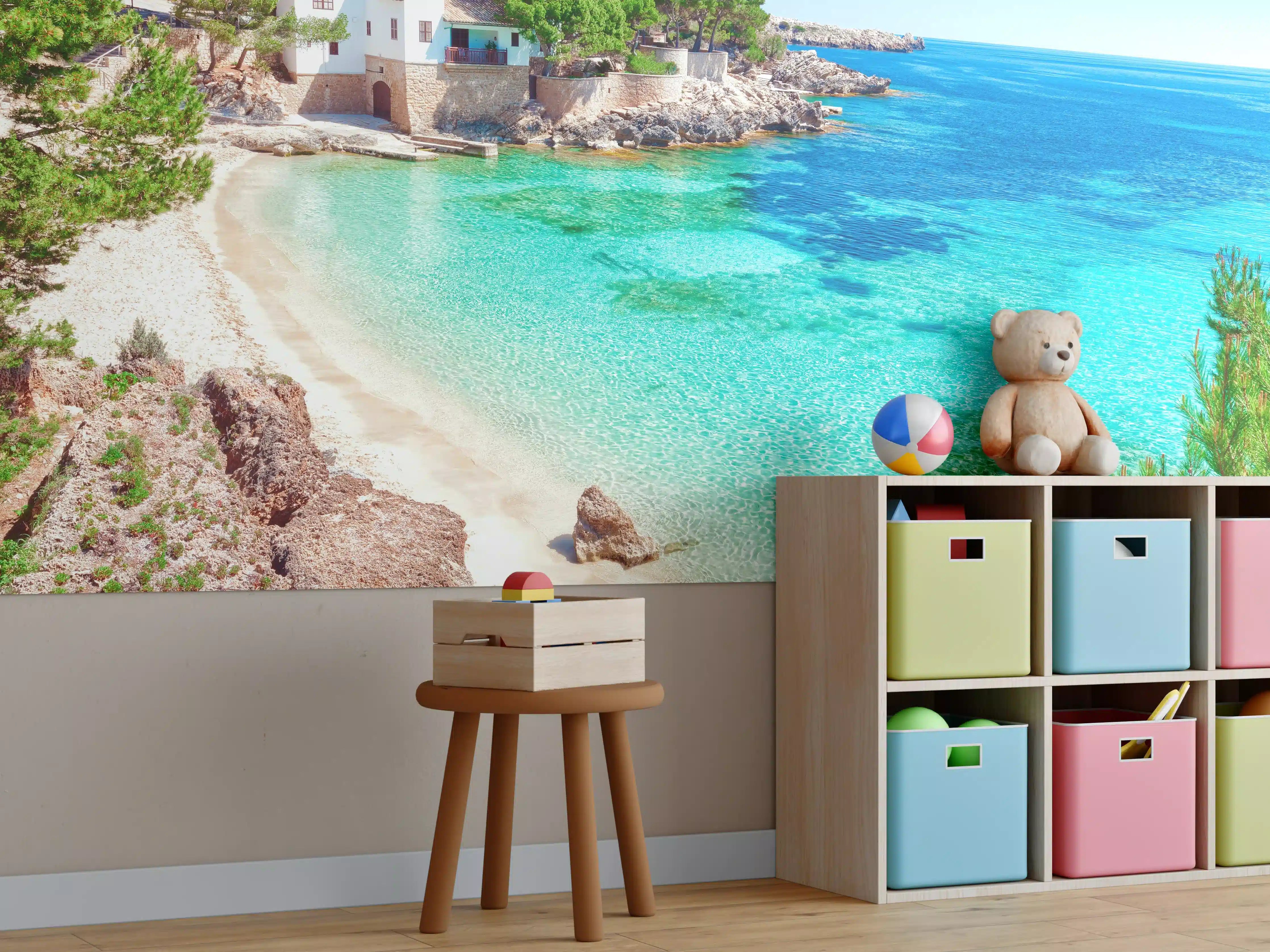 Kinderzimmer Wandgestaltung - traumhafter Mallorca Strand