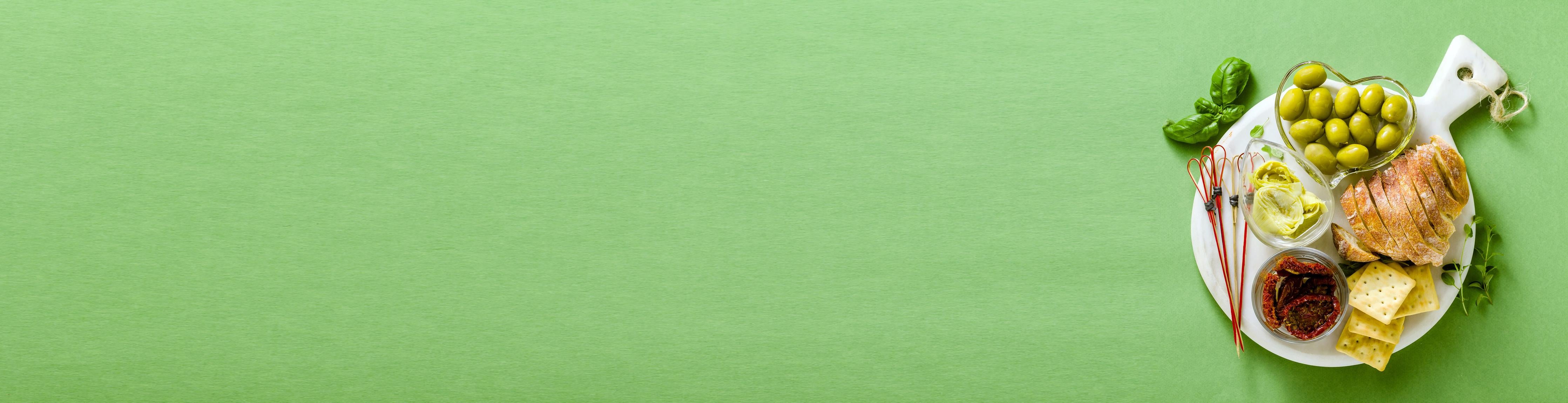 Küchenrückwand-Grüne Küchenrückwand mit Oliven