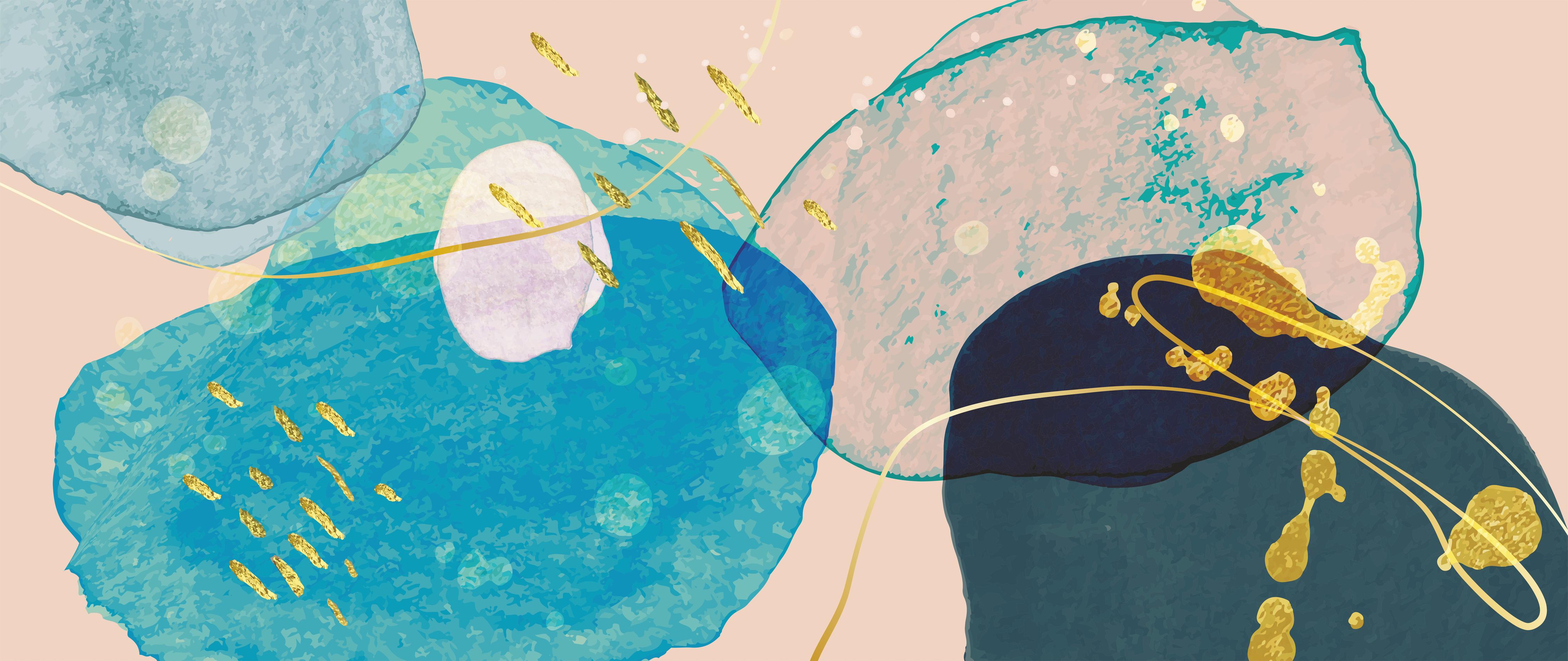 Küchenrückwand-Abstrakte Illustration in Pastellfarbtönen