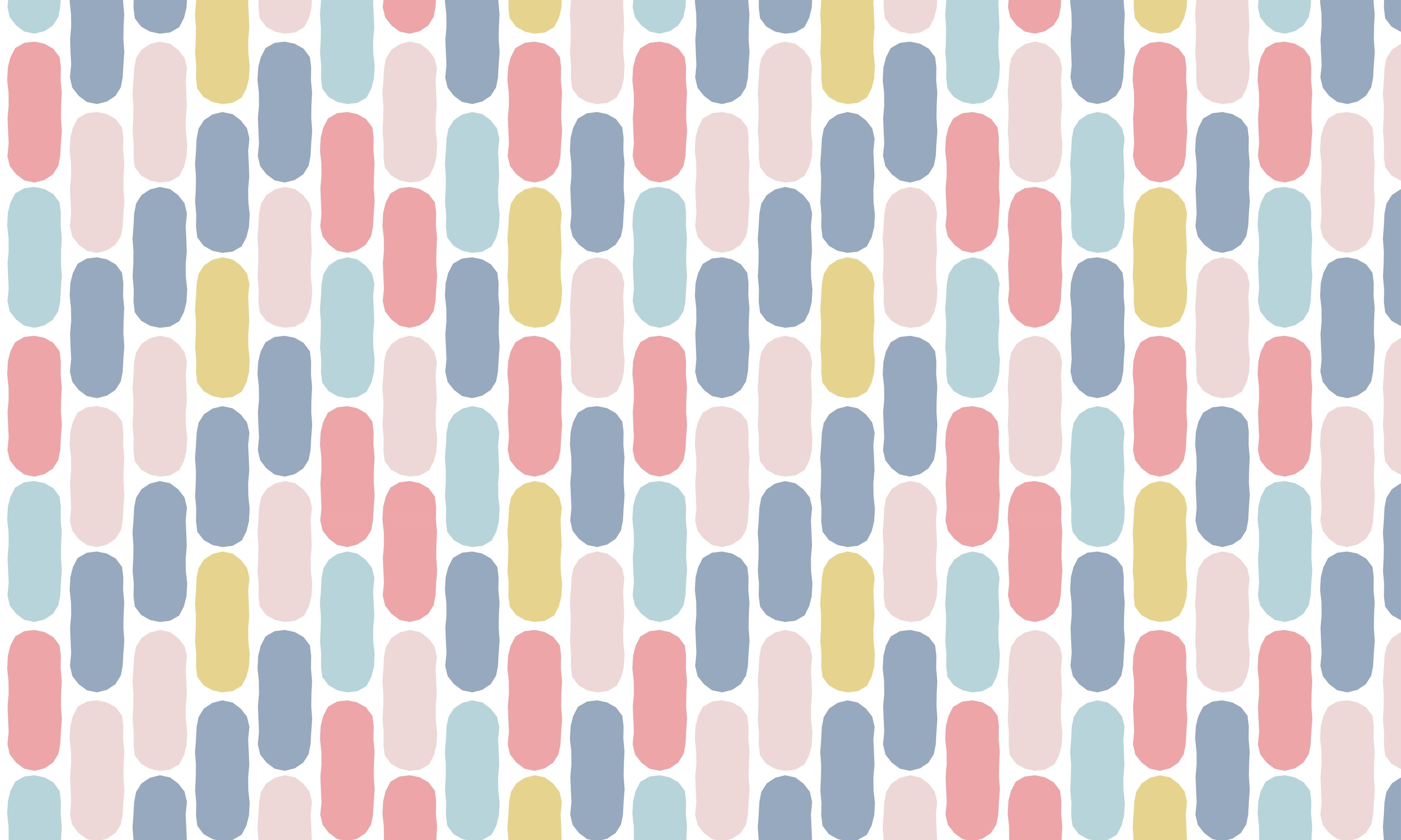 Küchenrückwand-Colorful Nordic Abstract Muster Tapete