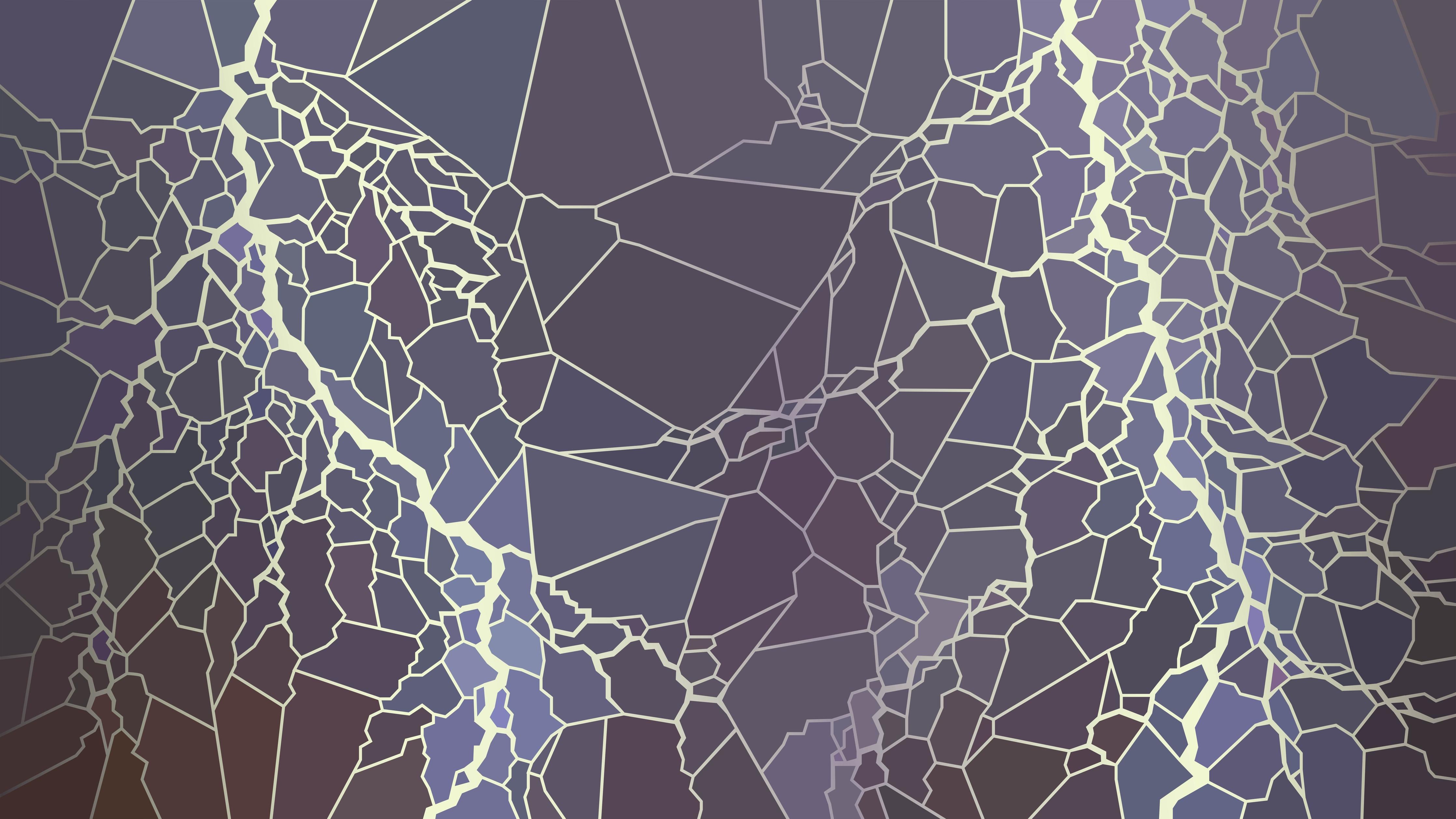 Küchenrückwand-Digital Art Blau-Violettes Muster Design