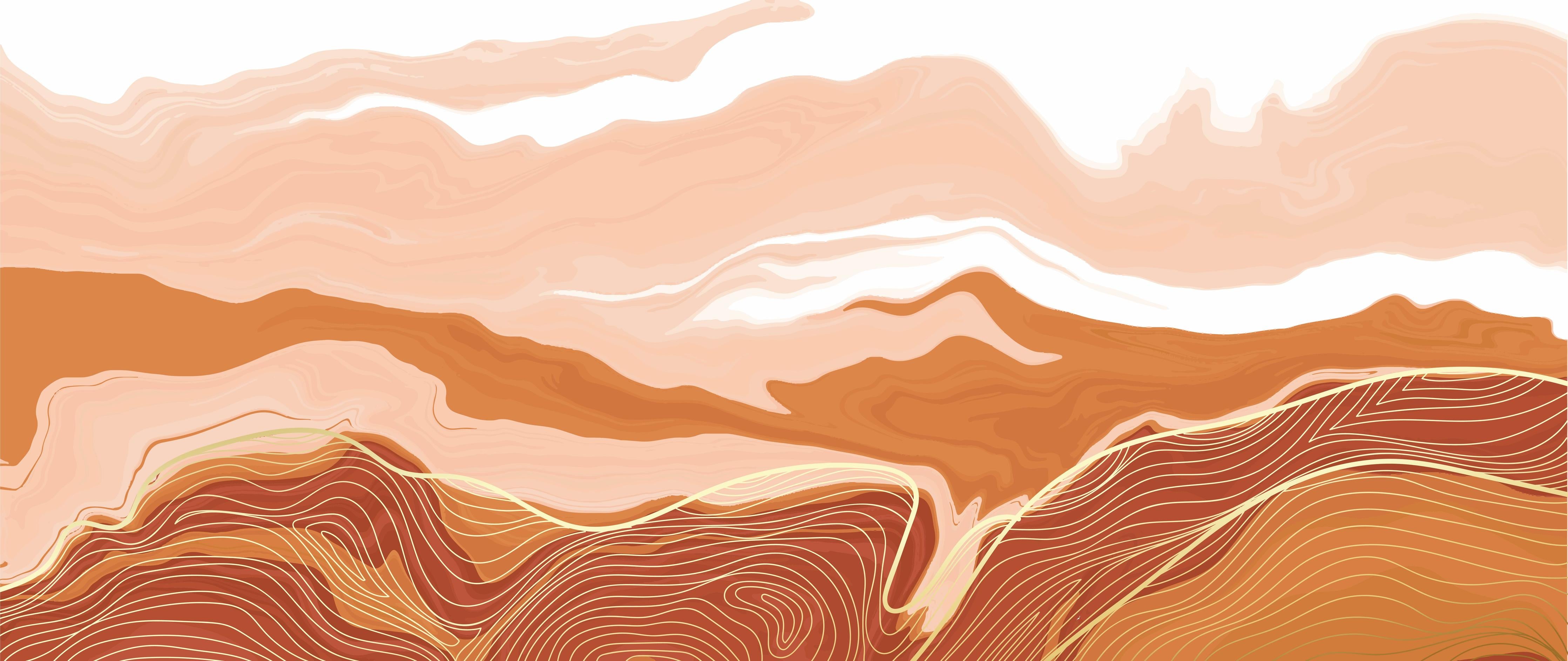 Küchenrückwand-Dynamische Erdfarben Linienstruktur Kunst