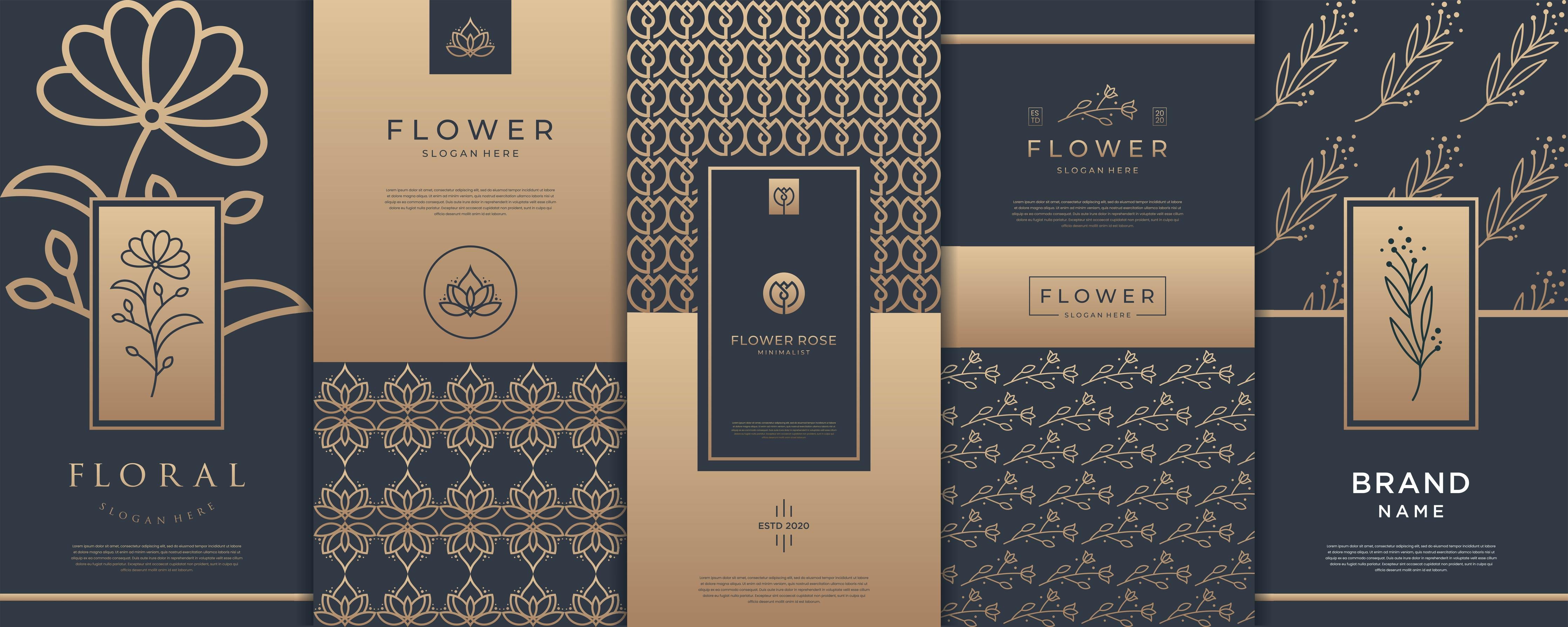 Küchenrückwand-Elegante Gold-Design Verpackungskollektion