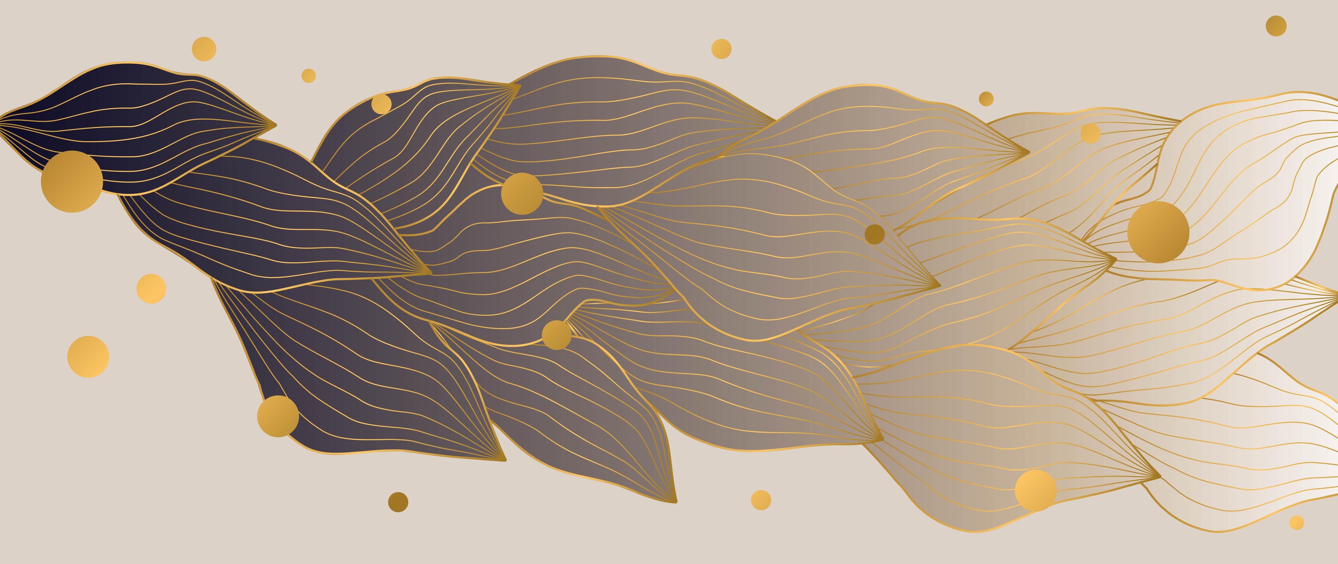 Küchenrückwand-Elegante Graphik mit Goldakzenten