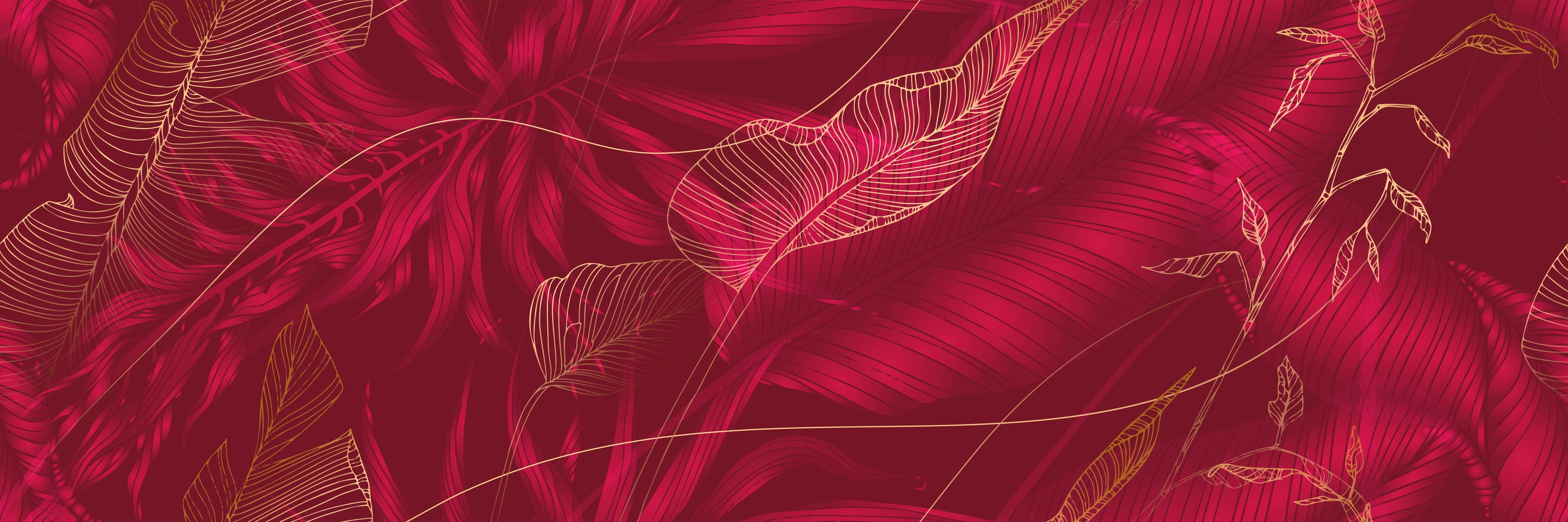 Küchenrückwand-Elegante Rote Textur mit Blumenmuster