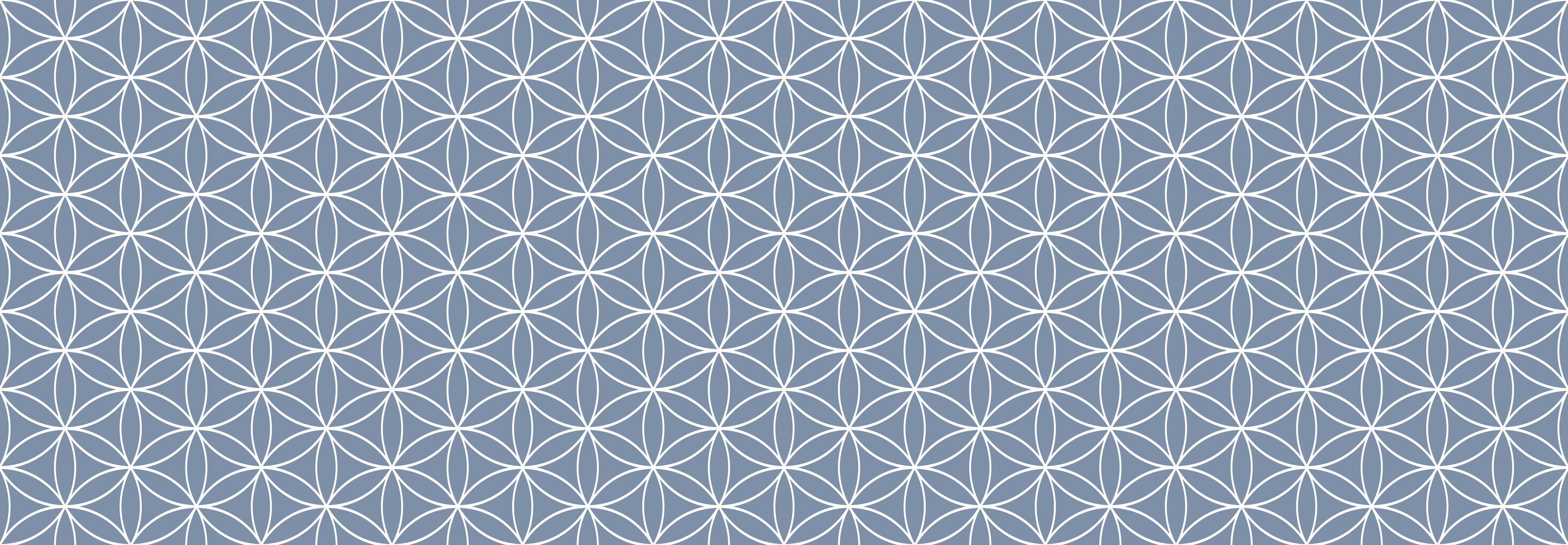 Küchenrückwand-Geometrica Fiori Azzurro polvere