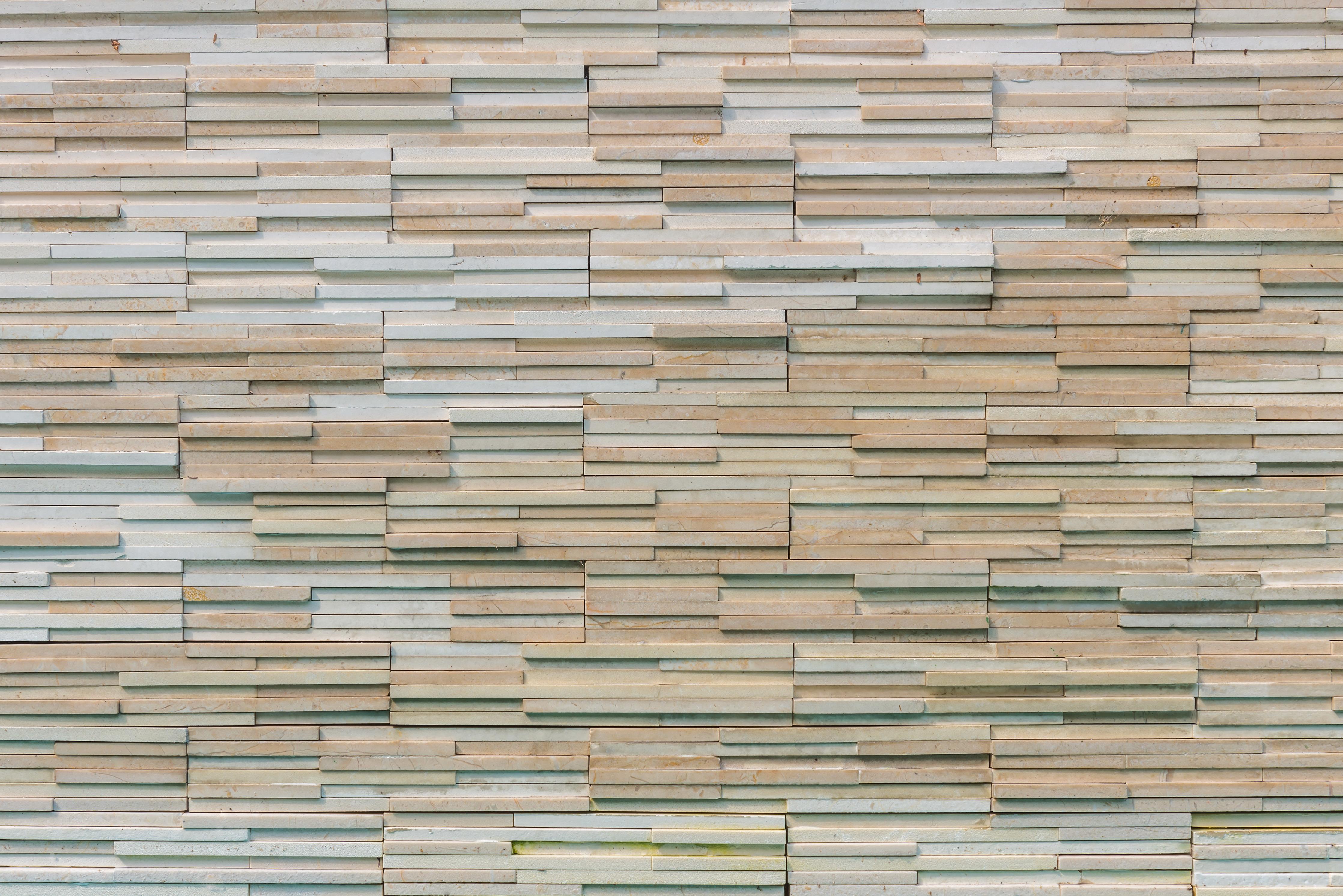 Küchenrückwand-Gestapelte Holzplatten Wandverkleidung Natur Look