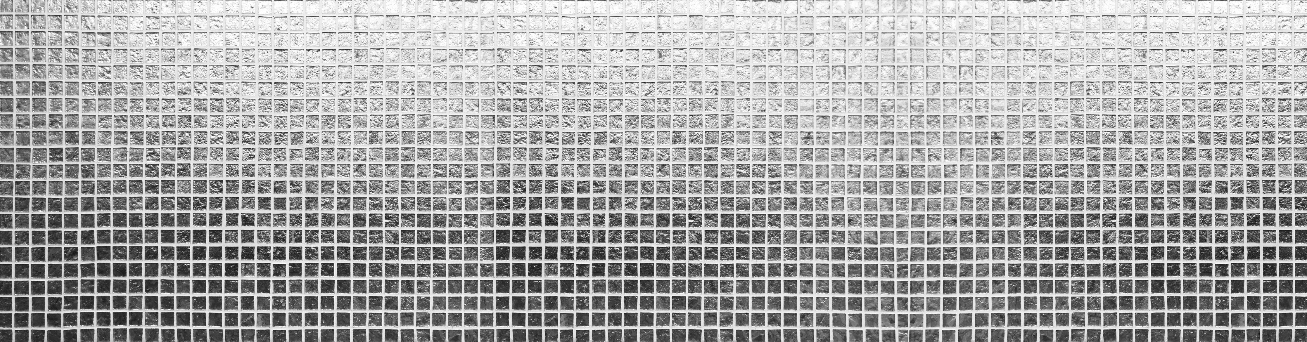 Küchenrückwand-Glänzende Silberne Fliesen Textur Wand