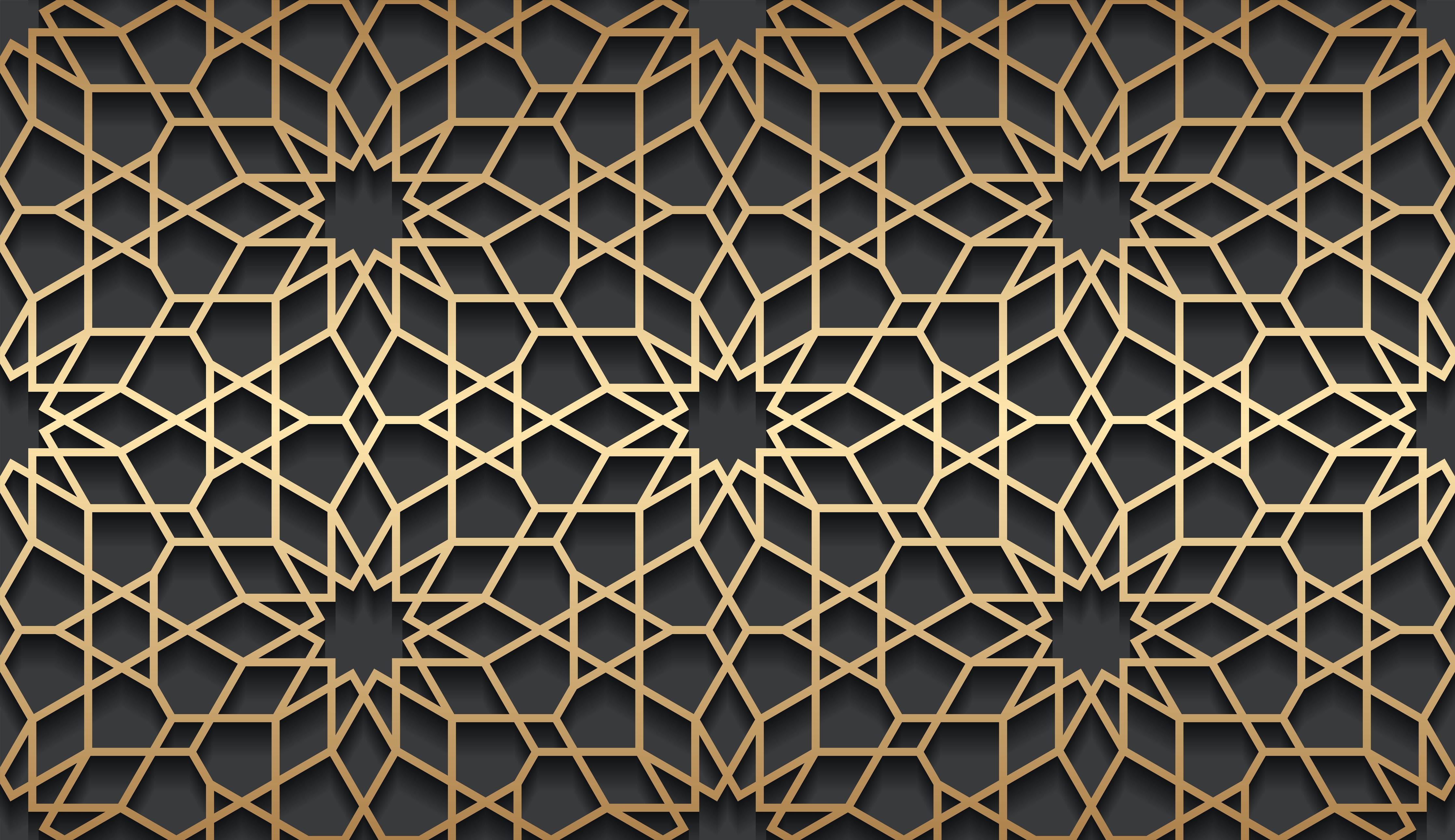 Küchenrückwand-Goldenes Muster auf dunklem Hintergrund