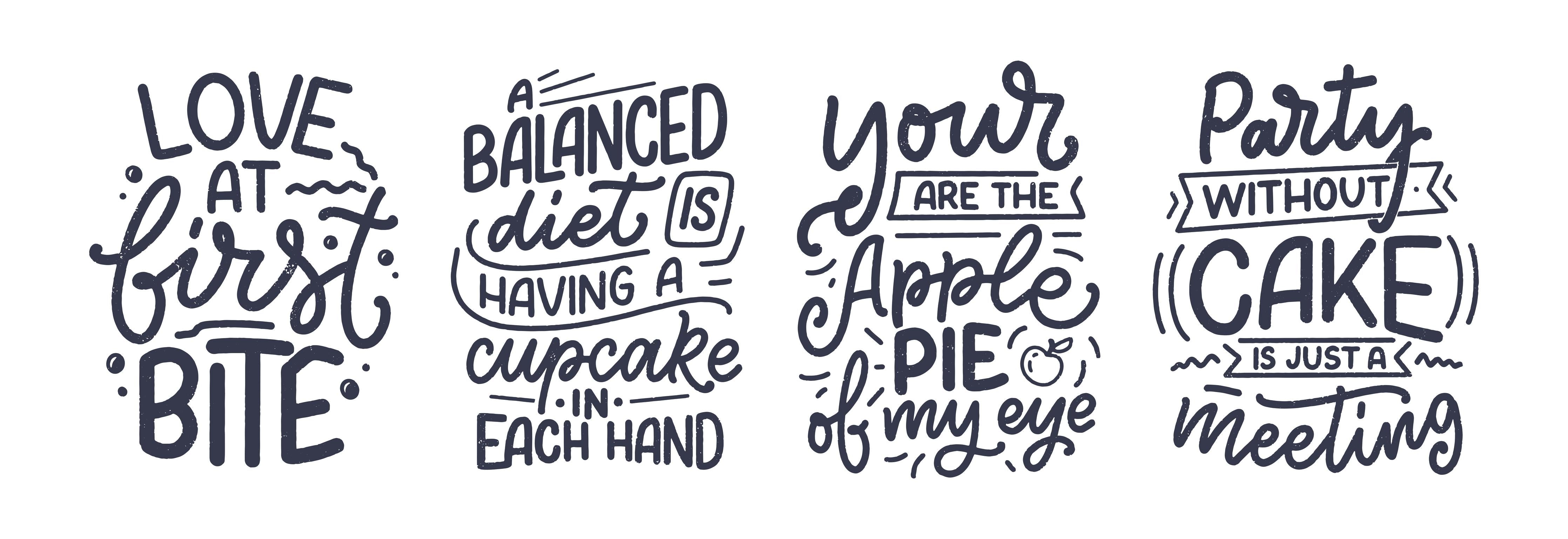 Küchenrückwand-Handgeschriebene Schriftzüge für Genießer