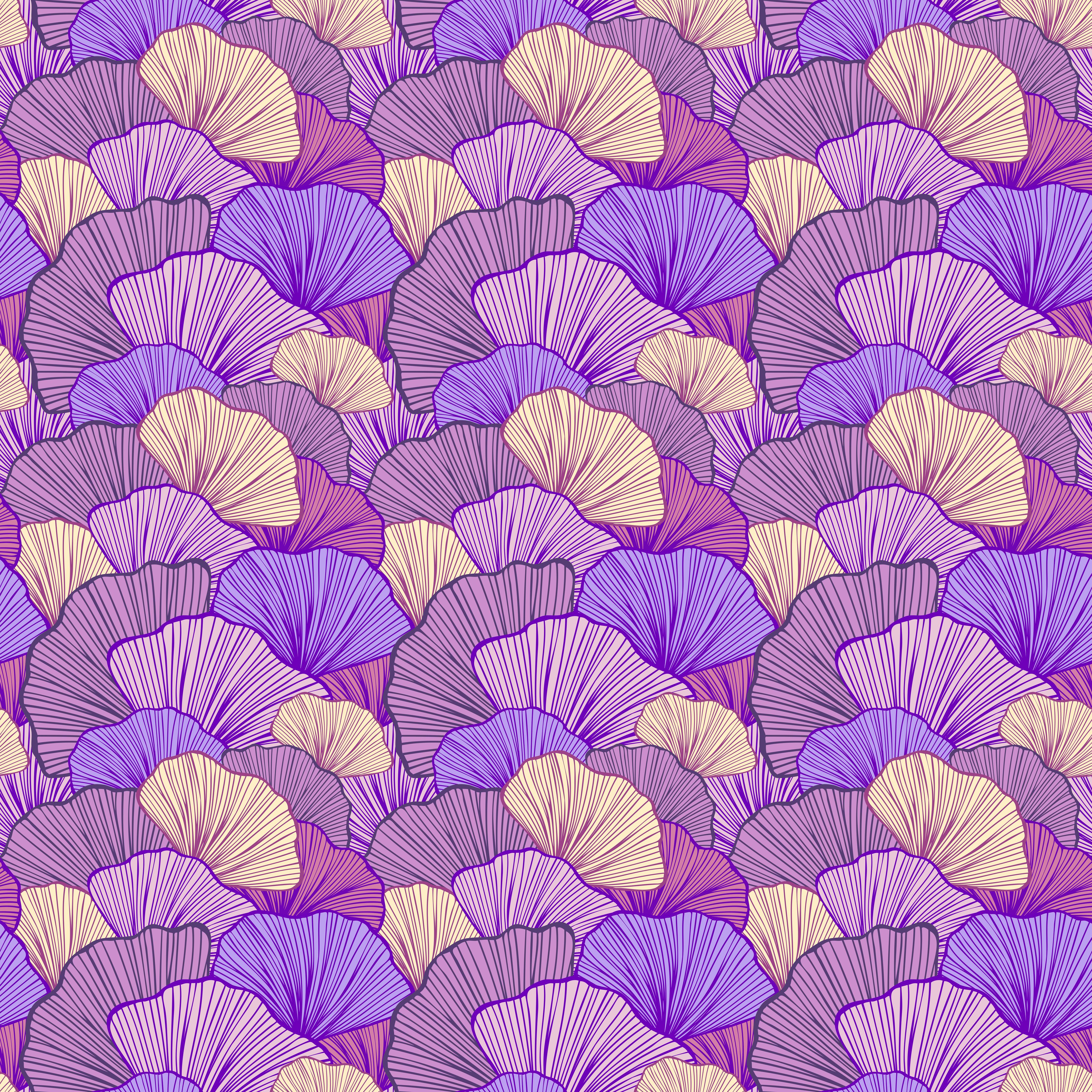 Küchenrückwand-Abstrakte Muscheln in Lila