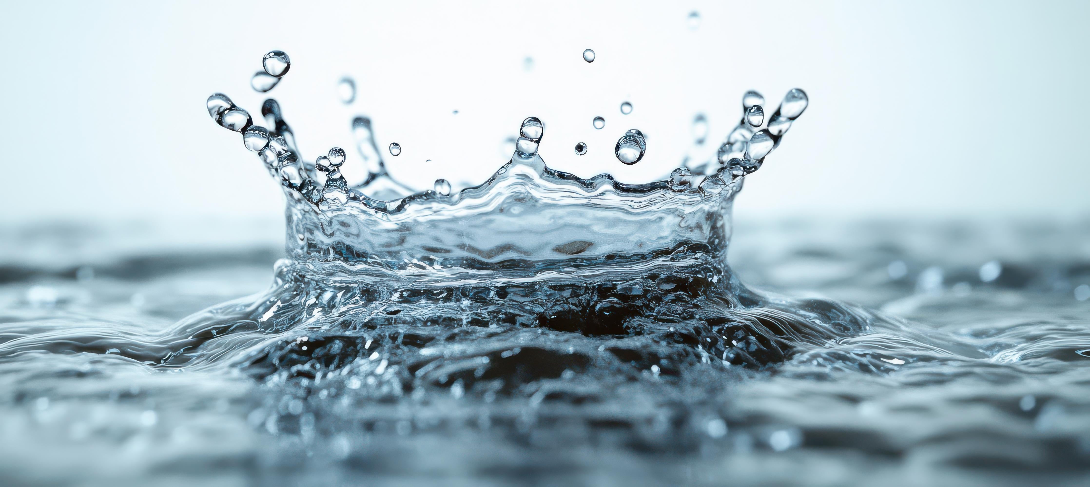 Küchenrückwand-Blauer Wasser-Splash