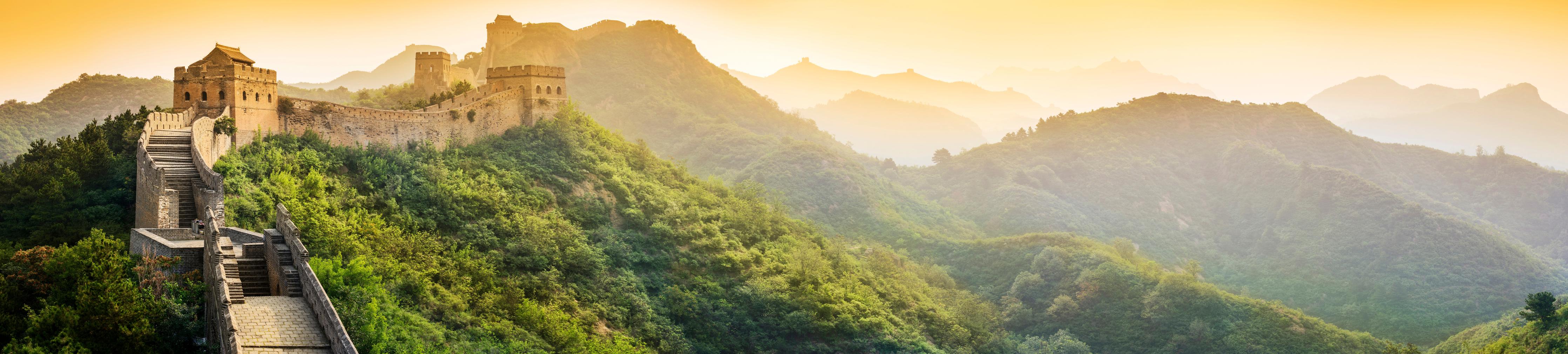 Küchenrückwand-Chinesische Mauer im Morgenlicht