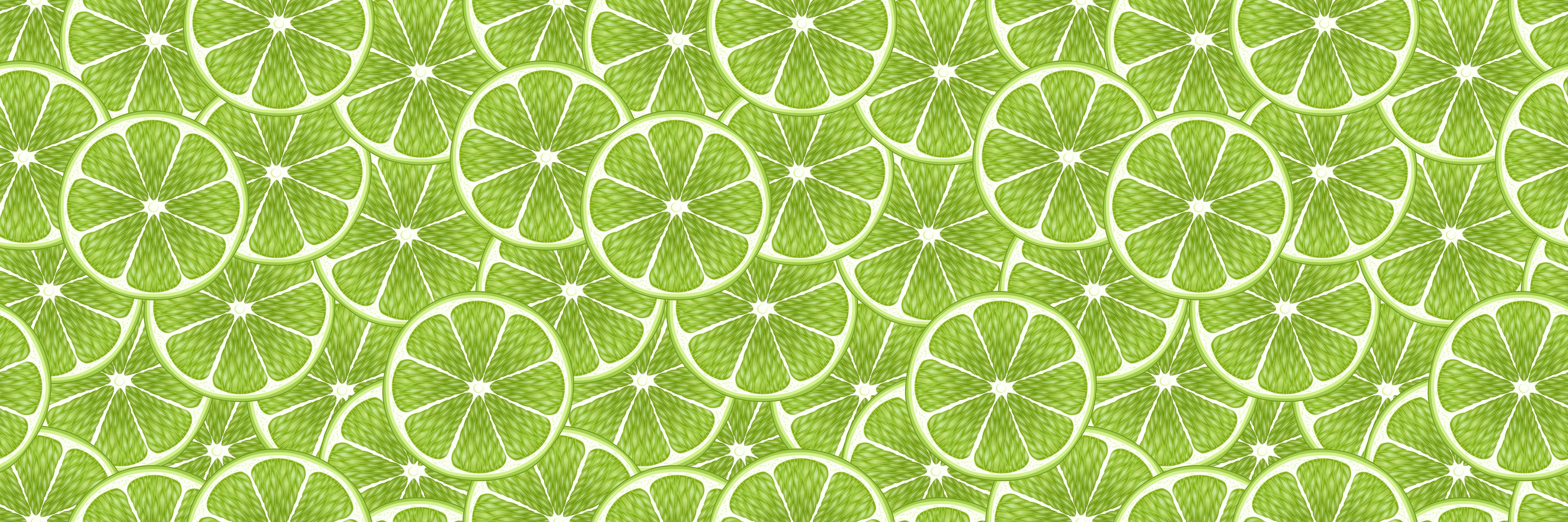 Küchenrückwand-Citrus Limettenmuster Grün