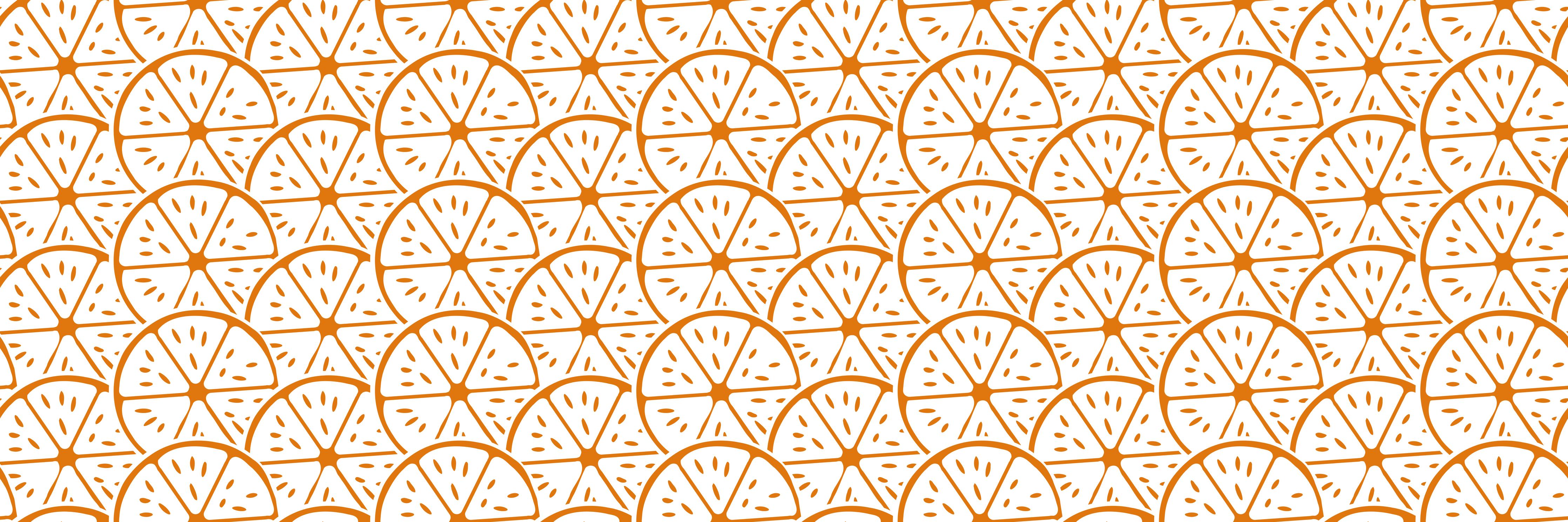 Küchenrückwand-Citrus Orange Fizz Muster