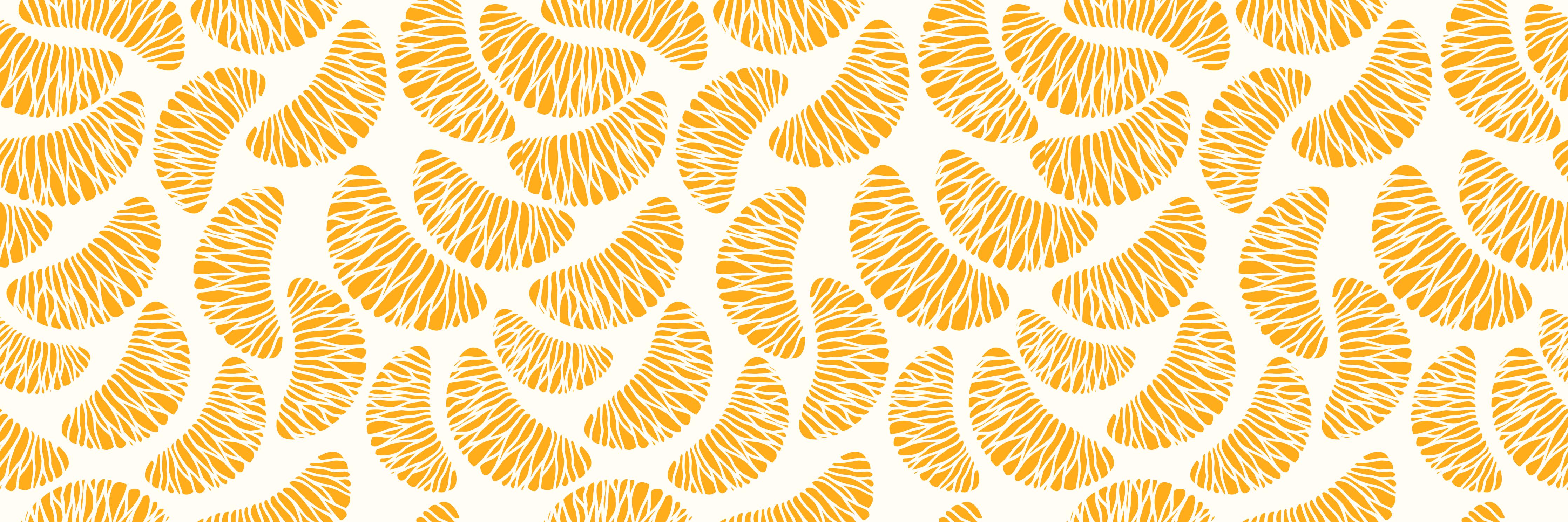 Küchenrückwand-Citrus Orange Goldmuster