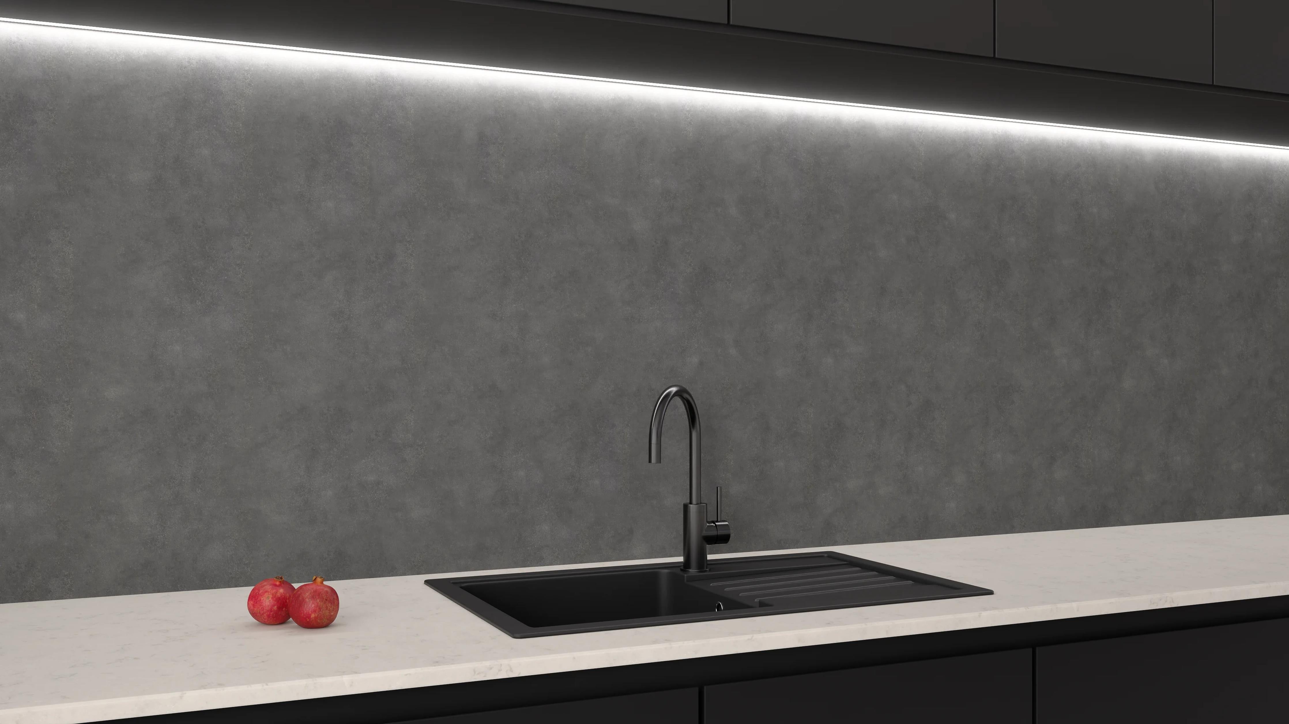 Küchenrückwand - Cloudy Grey