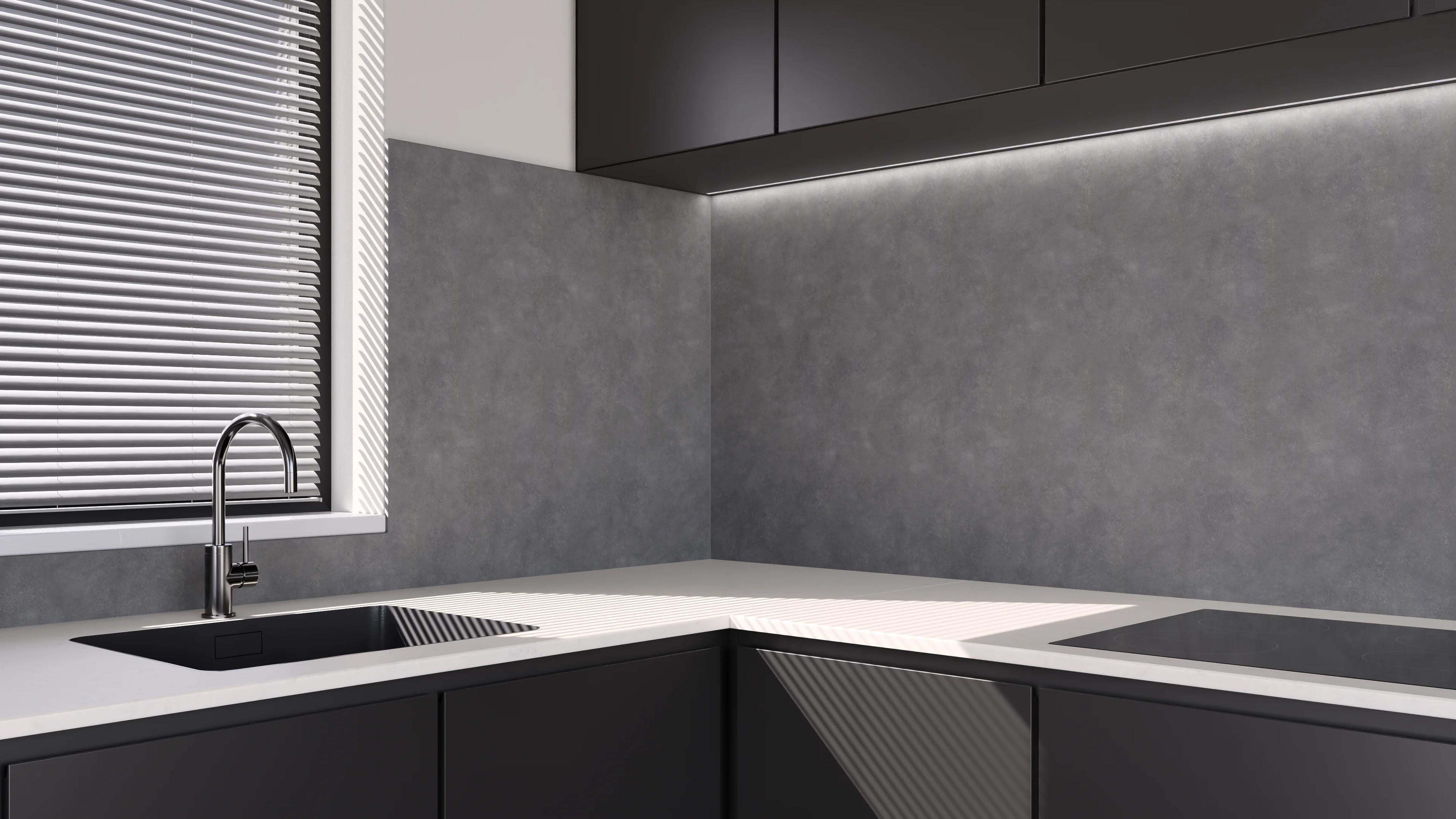 Küchenrückwand - Cloudy Grey