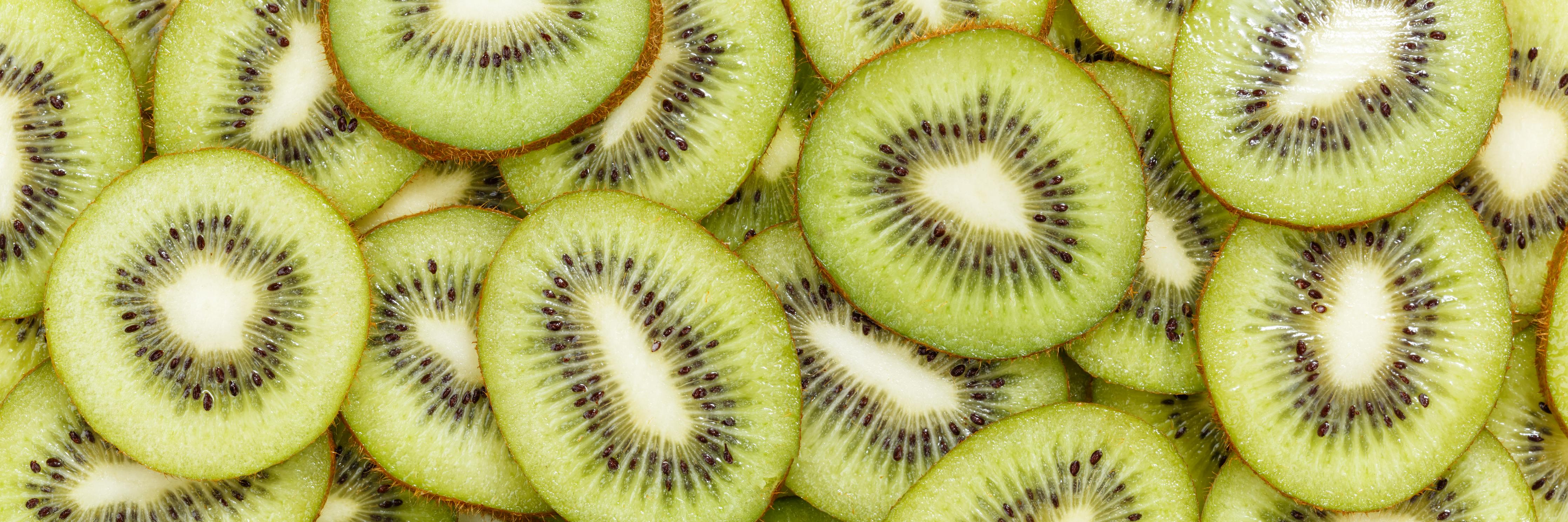 Küchenrückwand-Kiwi-Scheiben Grün Fruchtmuster