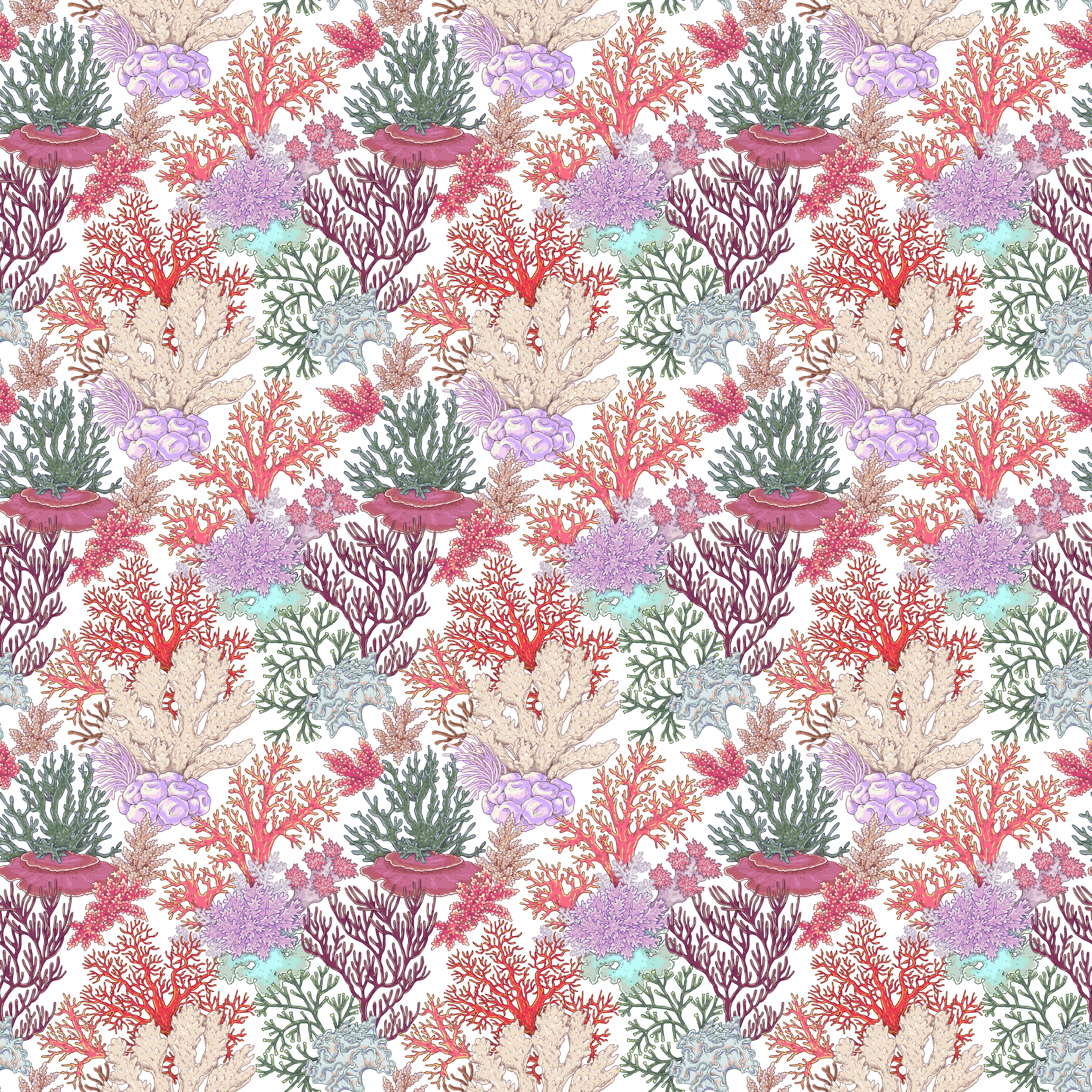 Küchenrückwand-Korallenmuster Rosa-Beige