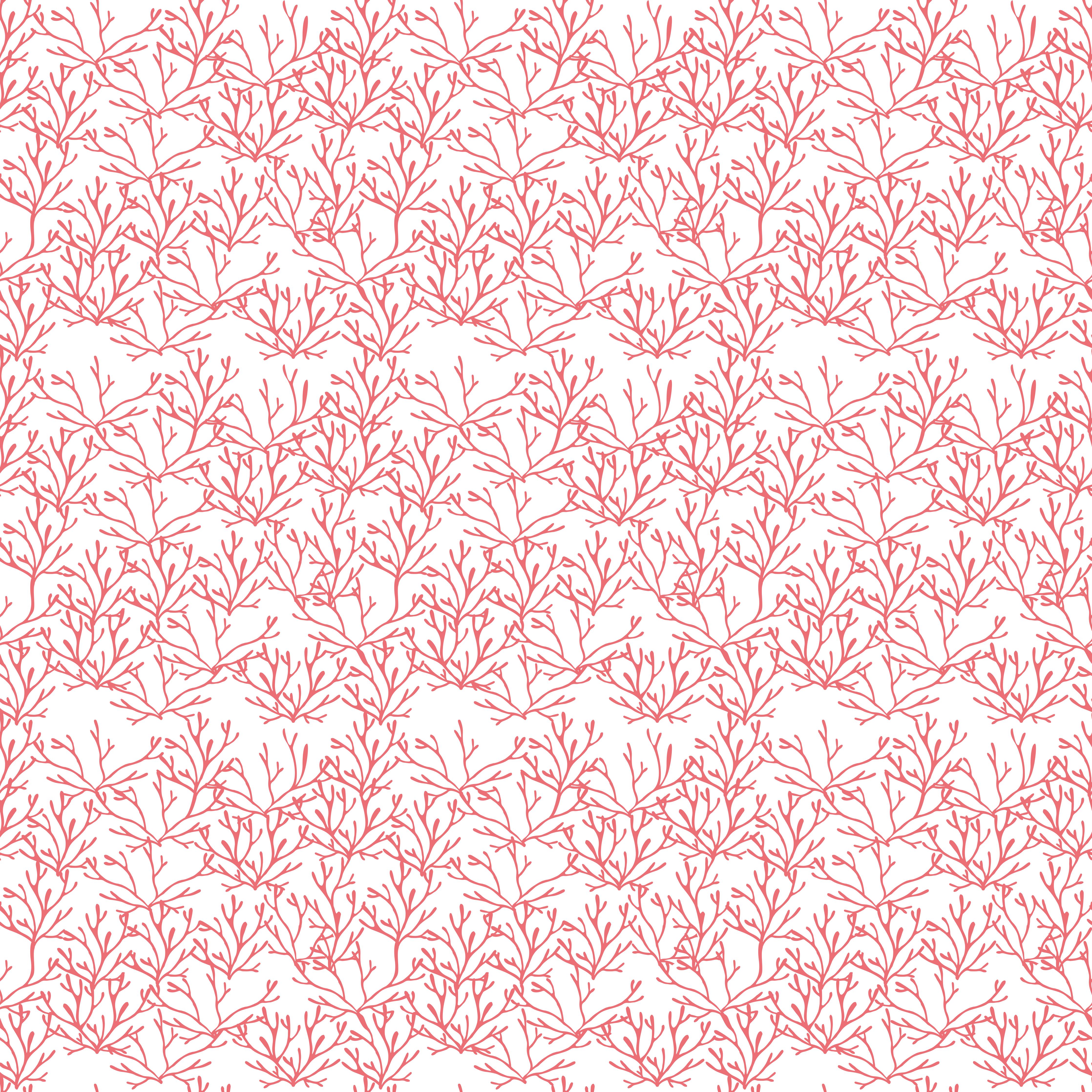 Küchenrückwand-Korallenmuster Rosa auf Weiß