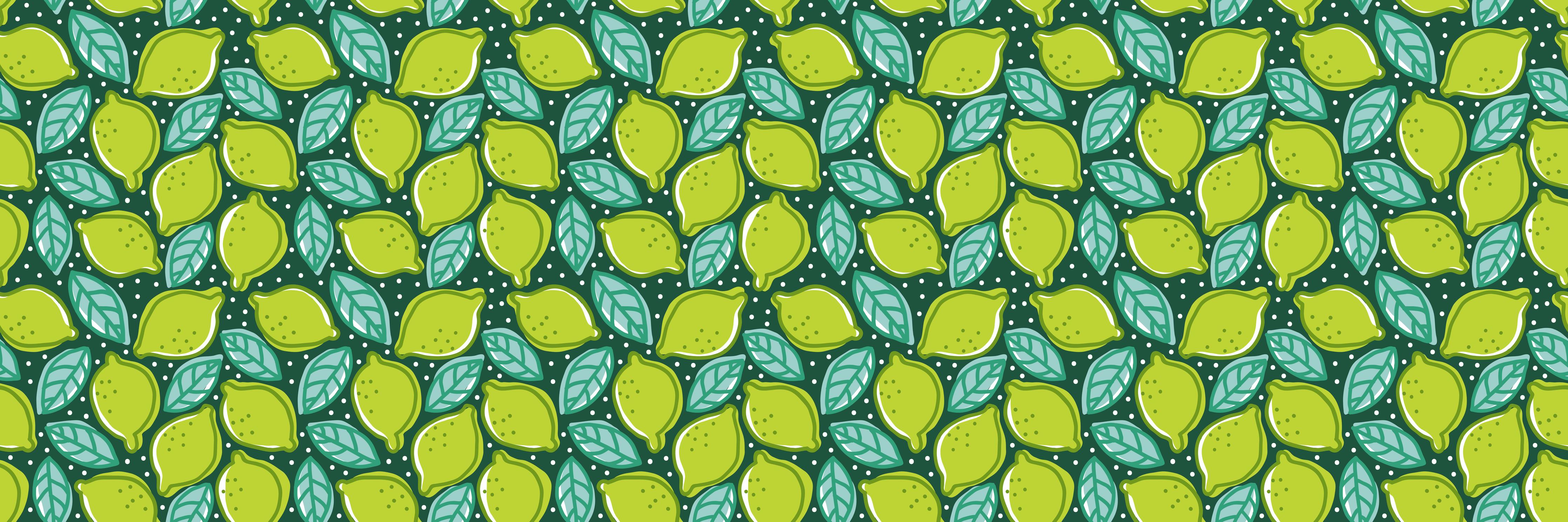 Küchenrückwand-Lime Dance Zitrus-Muster