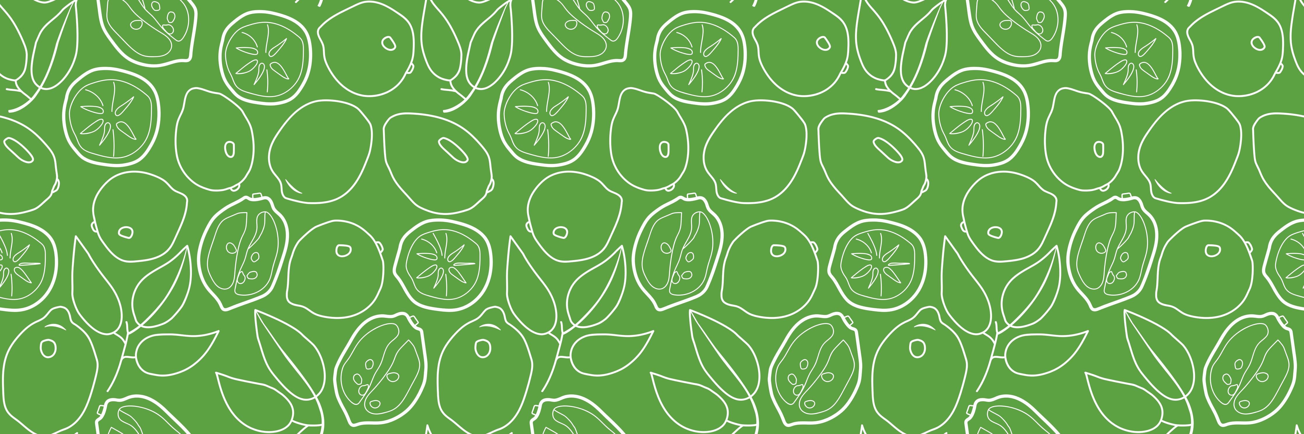 Küchenrückwand-Limetten-Citrus Grünes Muster