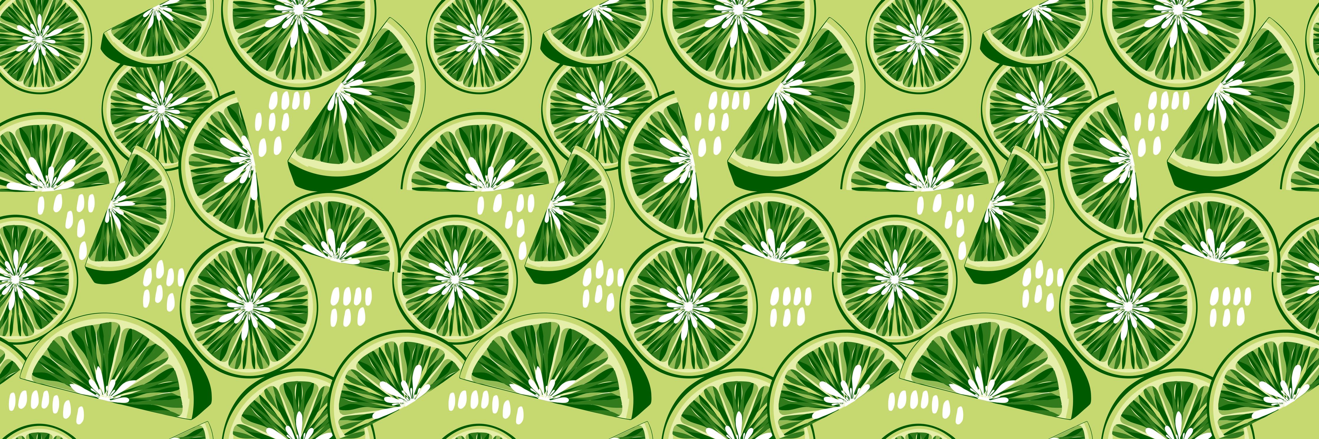 Küchenrückwand-Limetten-Muster Tropisch Grün
