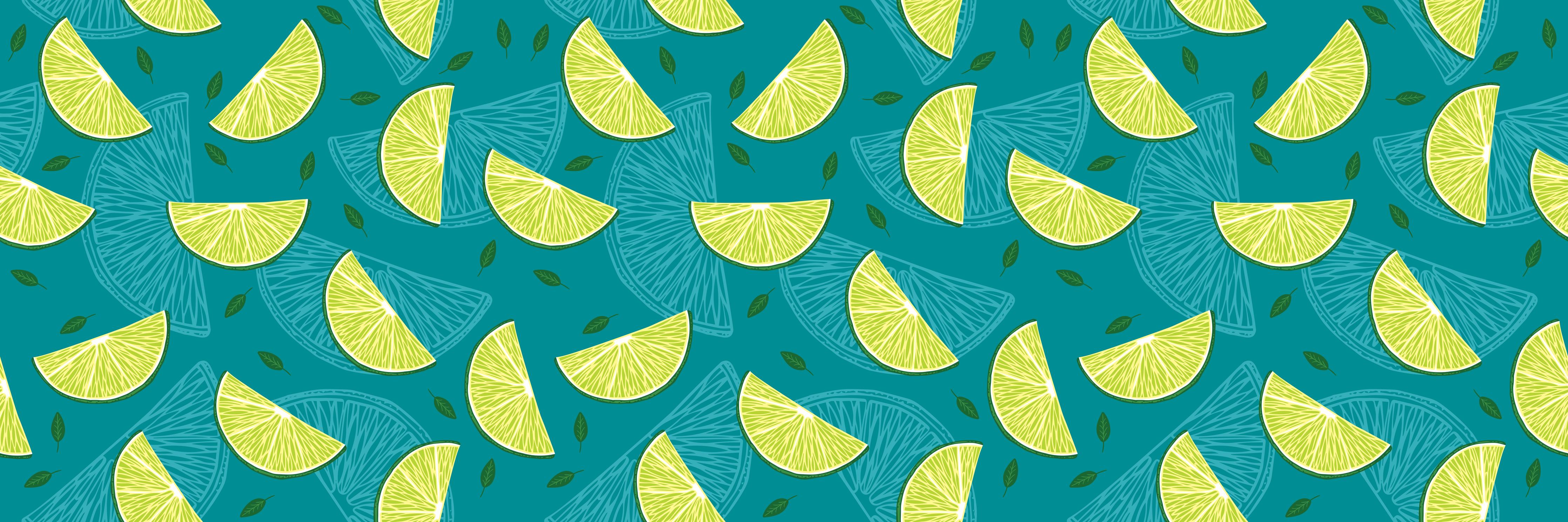 Küchenrückwand-Limettenmuster Türkis-Grün