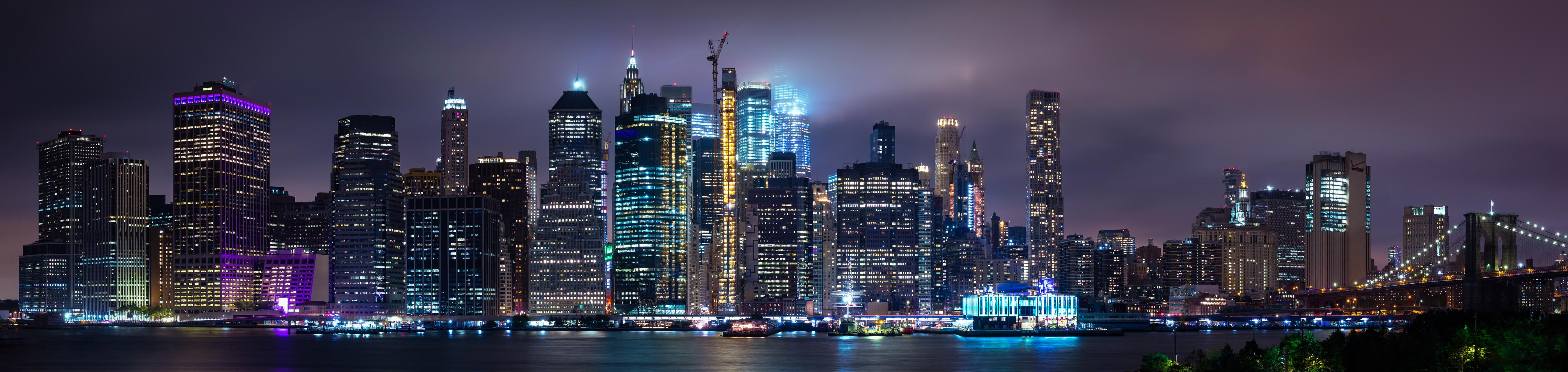Küchenrückwand-Manhattan Skyline – Stadt der Lichter