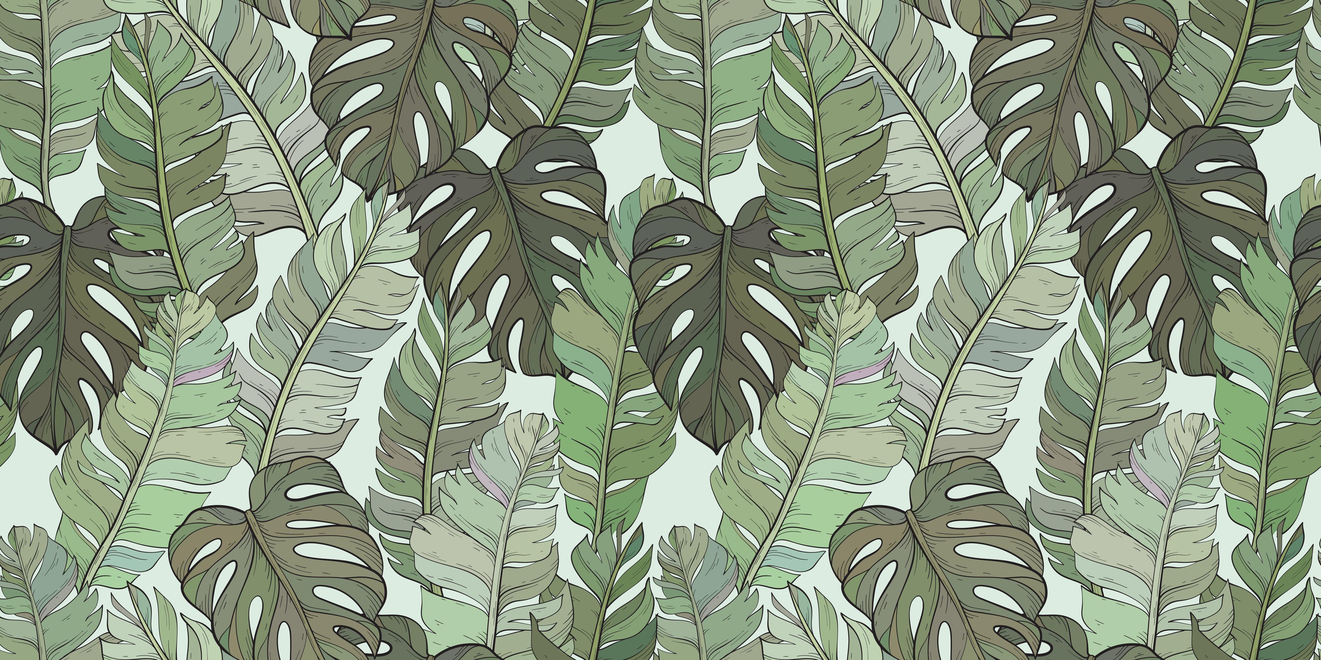 Küchenrückwand-Monstera-Blätter – Tropische Eleganz