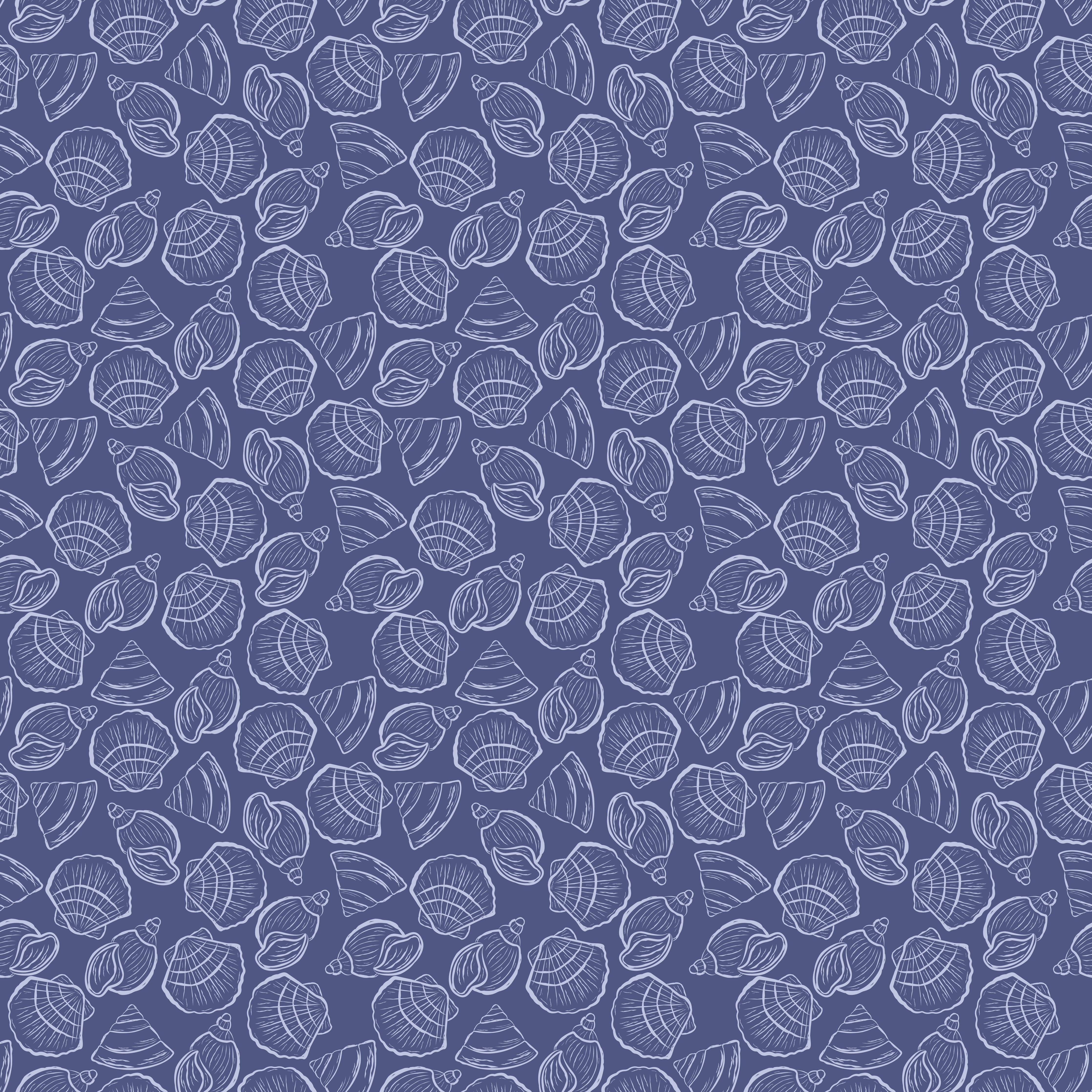 Küchenrückwand-Muschelmuster Mitternachtsblau