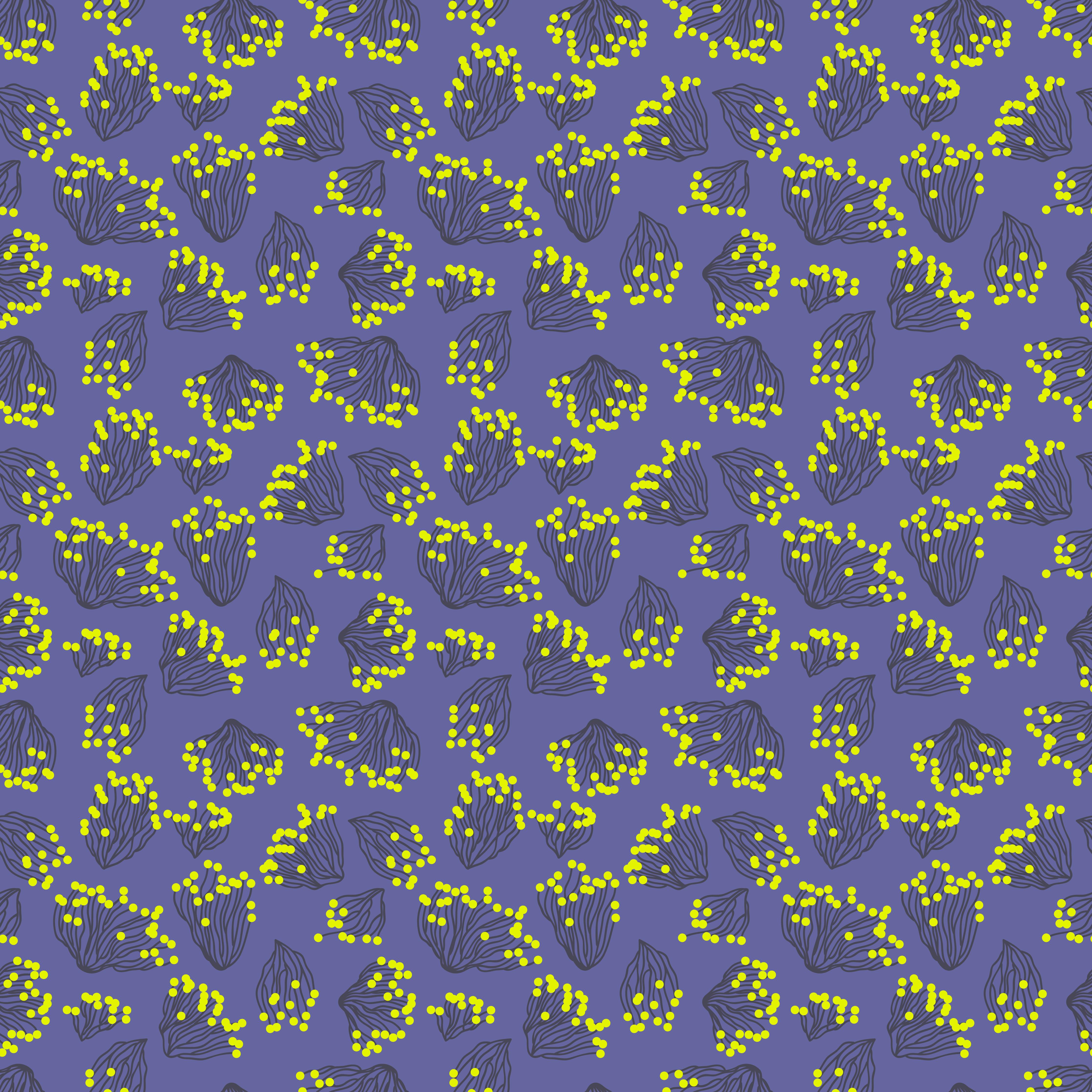 Küchenrückwand-Neon-Korallen Lila-Gelb Muster