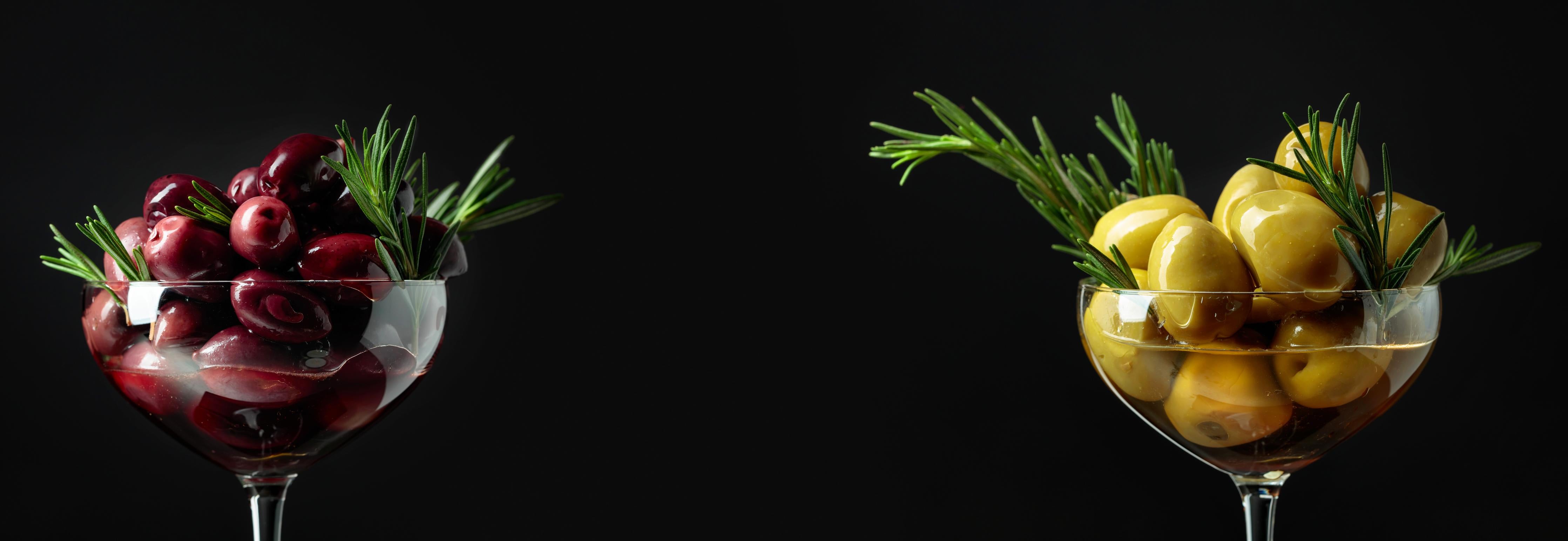 Küchenrückwand-Oliven-Duo Rot und Gelb