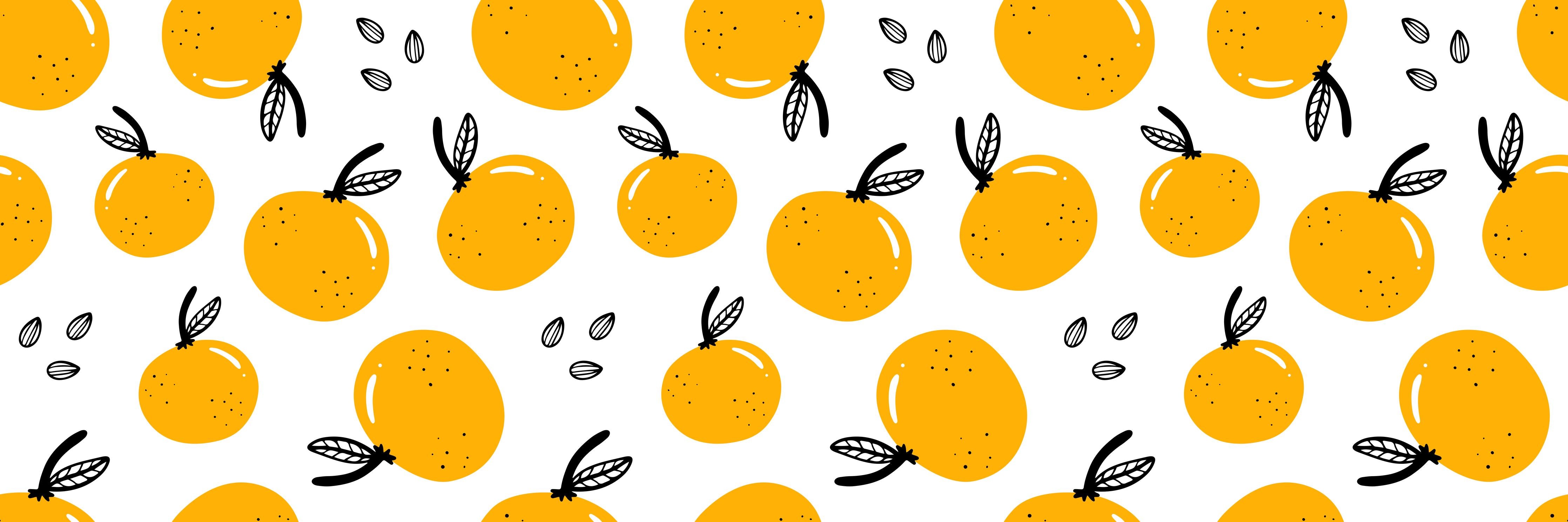 Küchenrückwand-Orange Drops Citrus-Muster