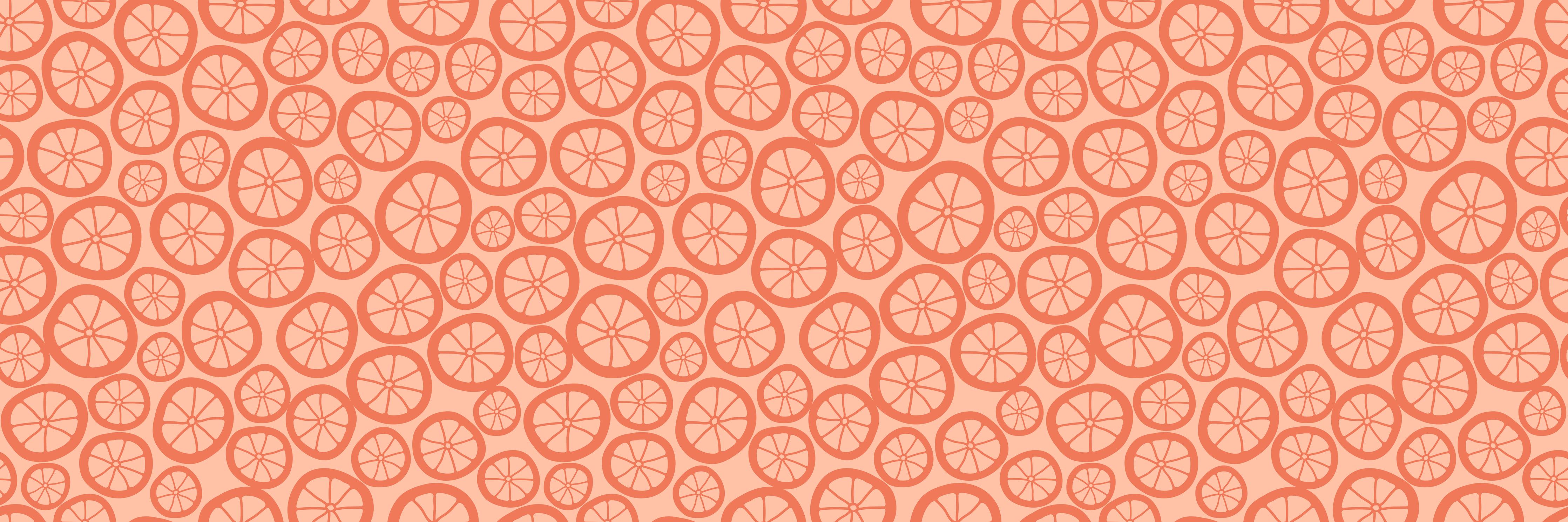 Küchenrückwand-Orange Zitrus-Muster