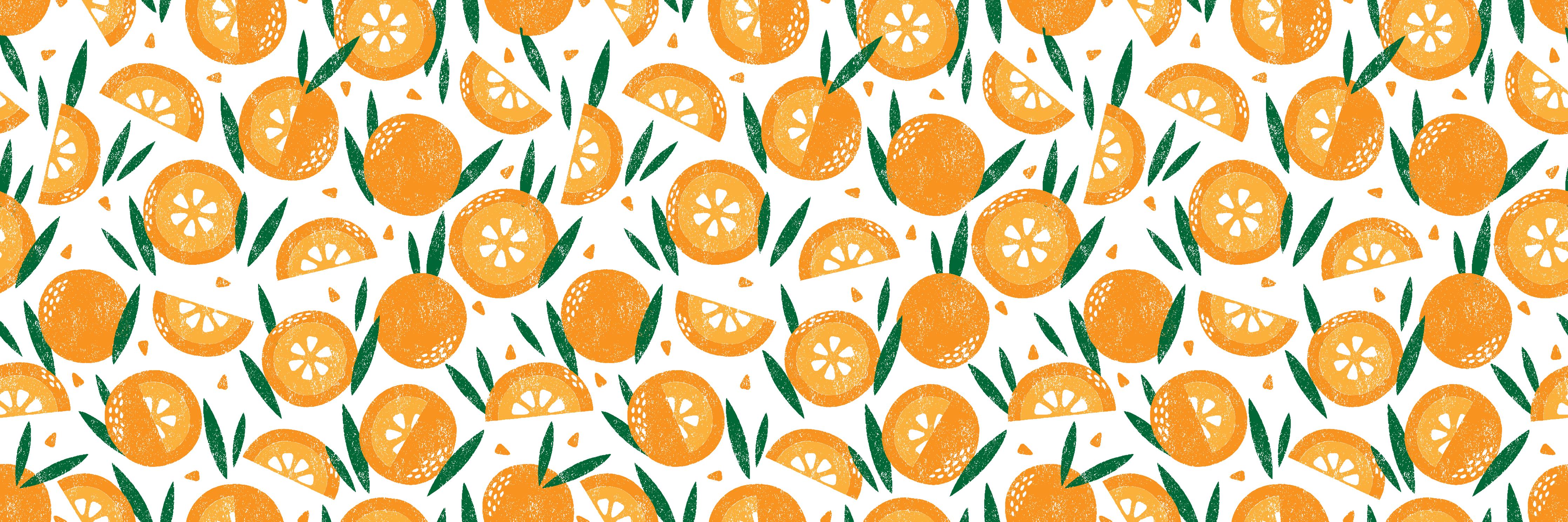 Küchenrückwand-Orangenmuster Radiant Slice