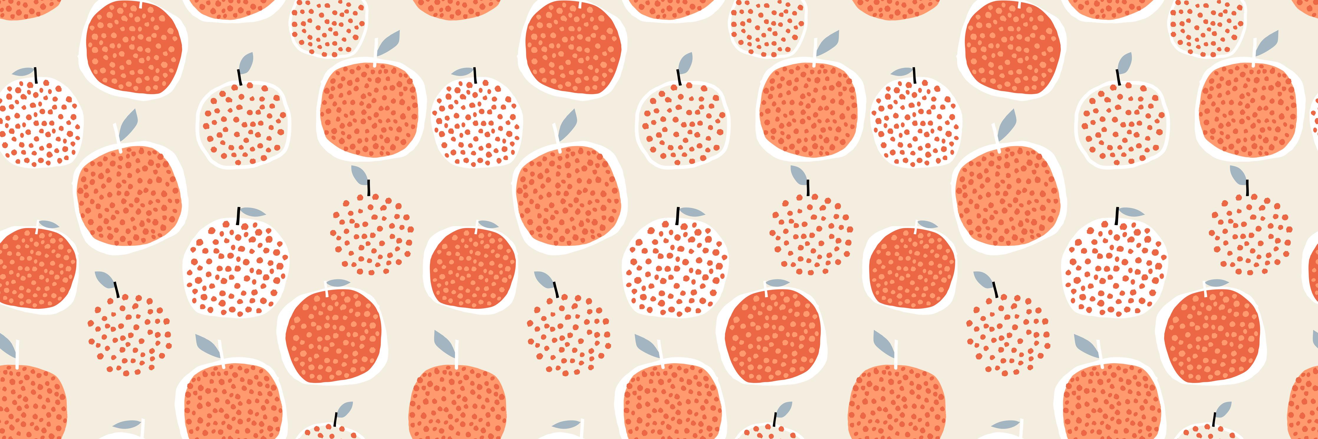 Küchenrückwand-Orangenmuster in Beige