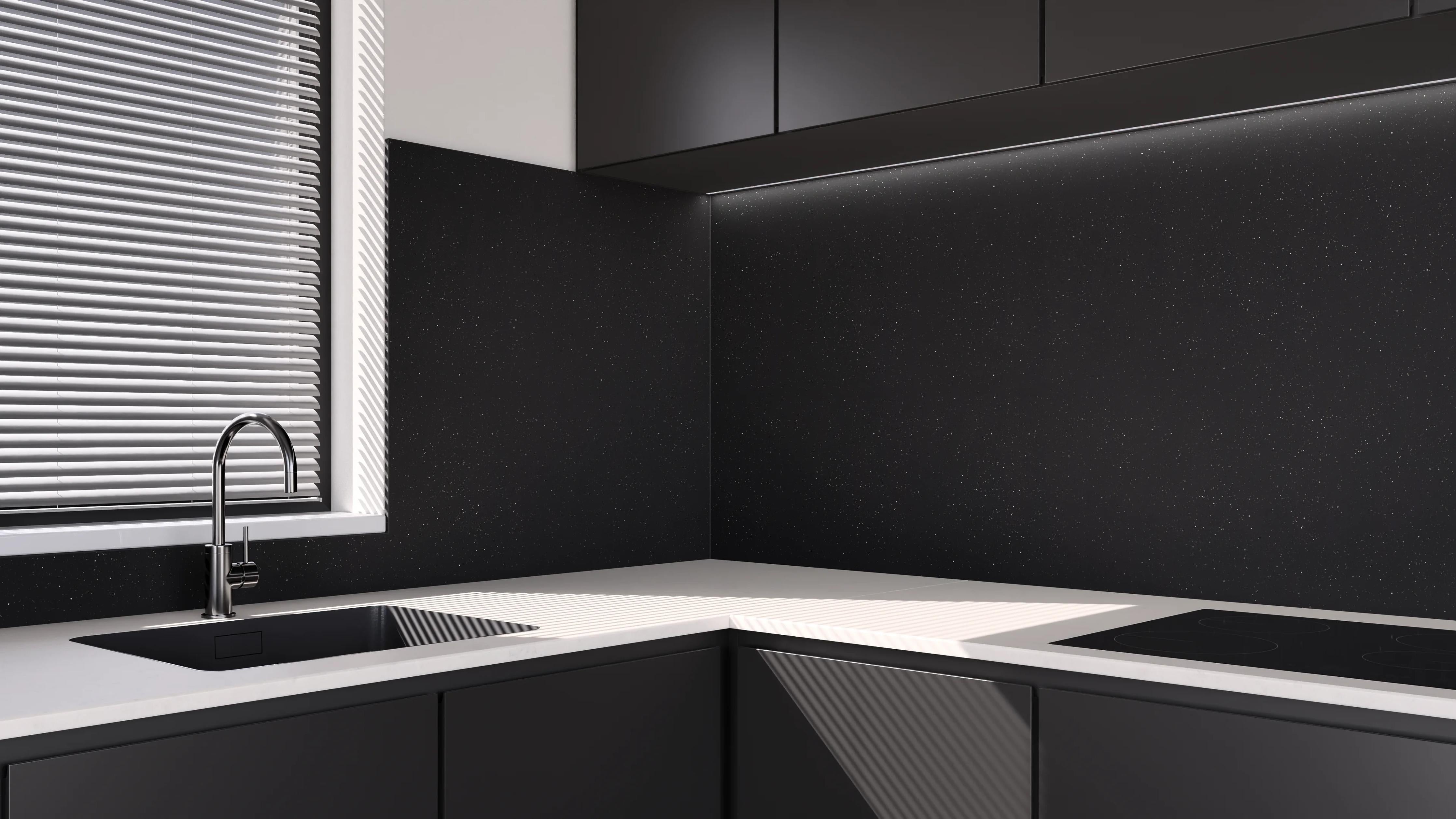 Küchenrückwand - Sky Black Phantasy