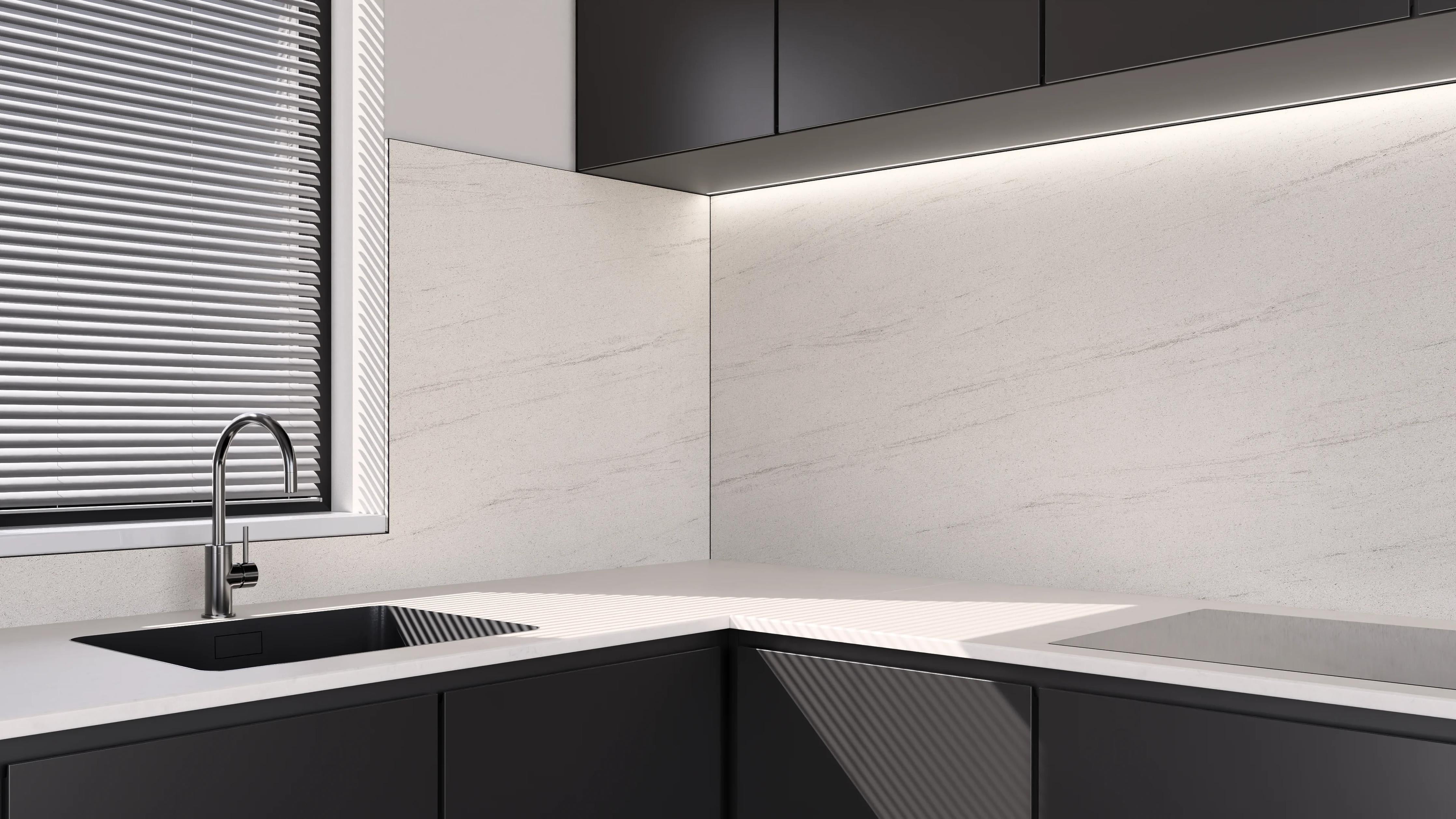 Küchenrückwand - Stone White Panama